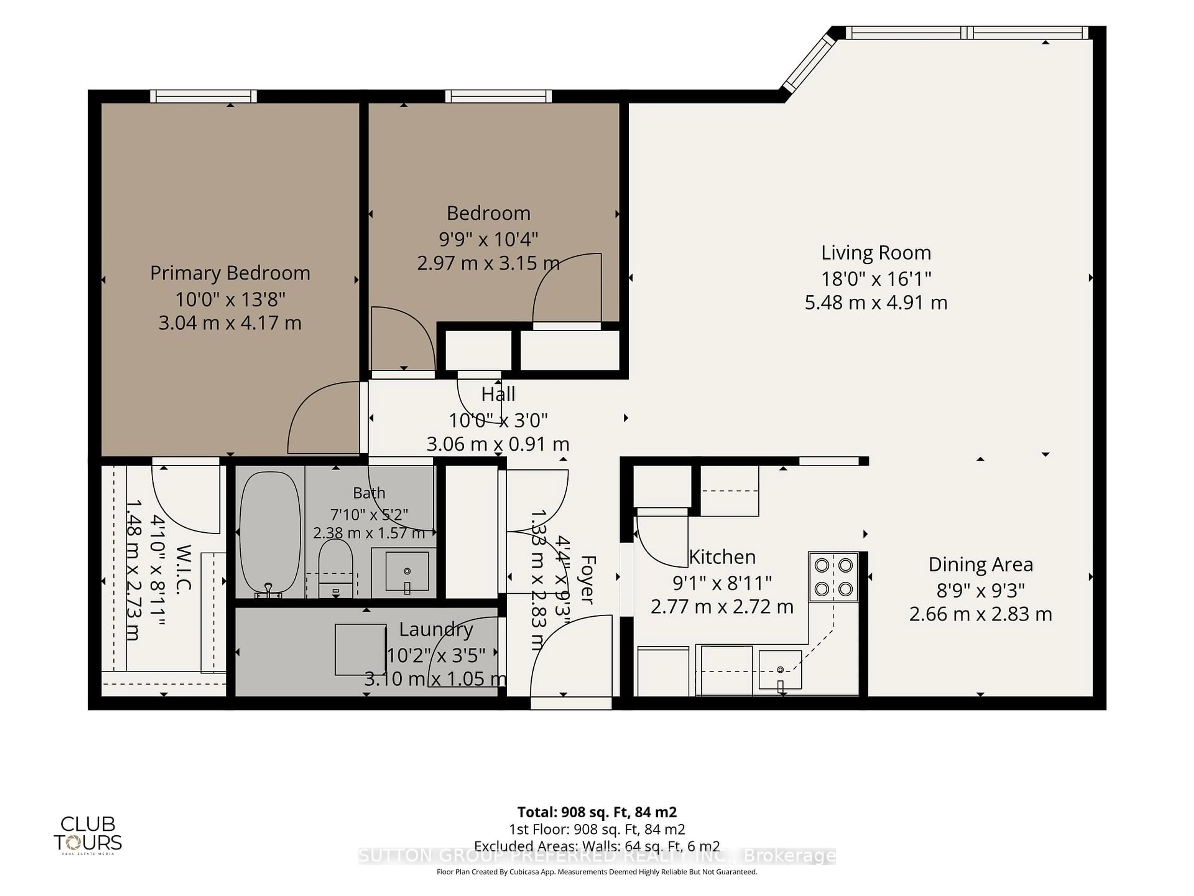 Floor plan for 45 Pond Mills Rd #206, London South Ontario N5Z 4W5