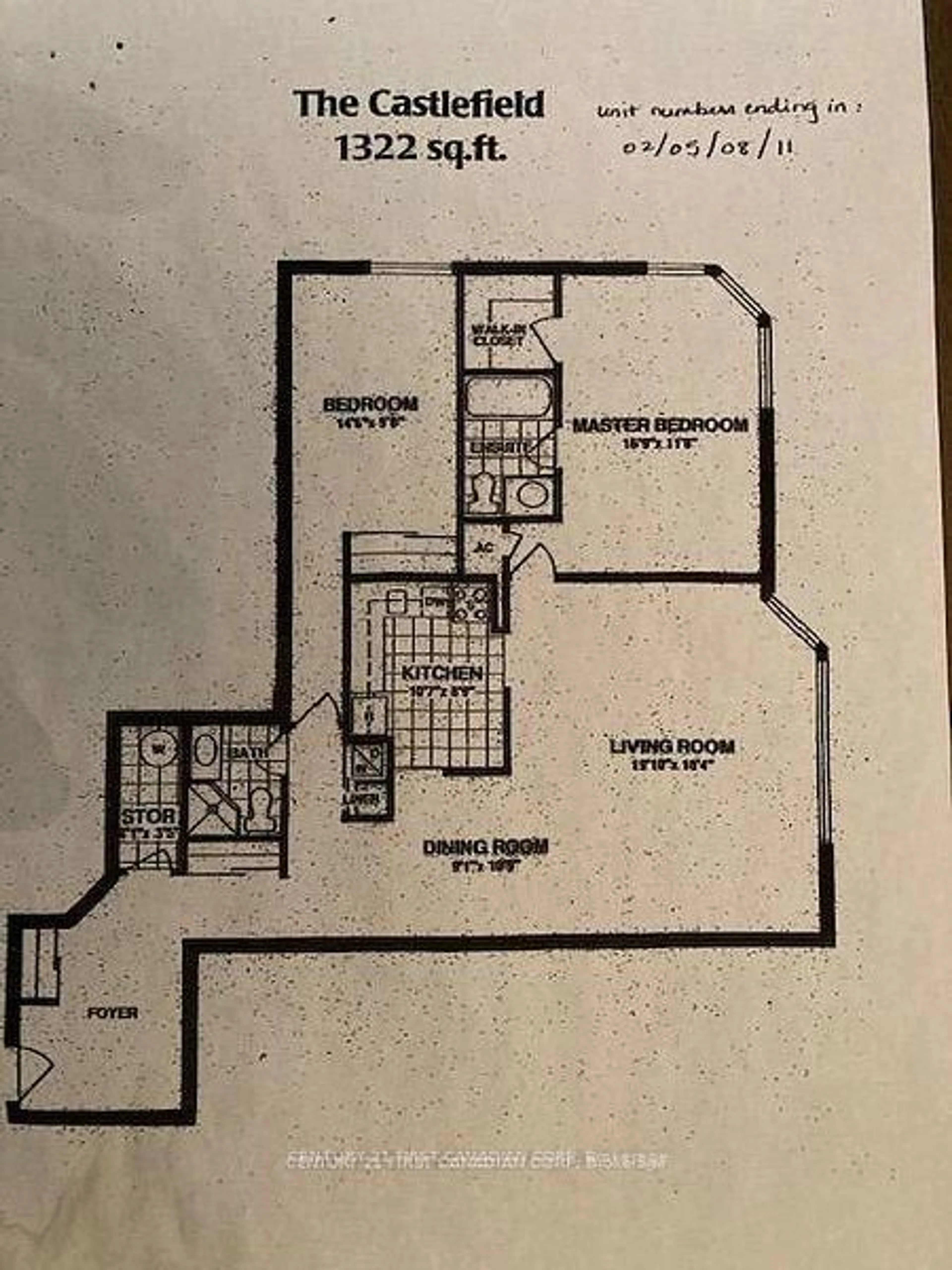 Floor plan for 695 Richmond St #602, London East Ontario N6A 5M8