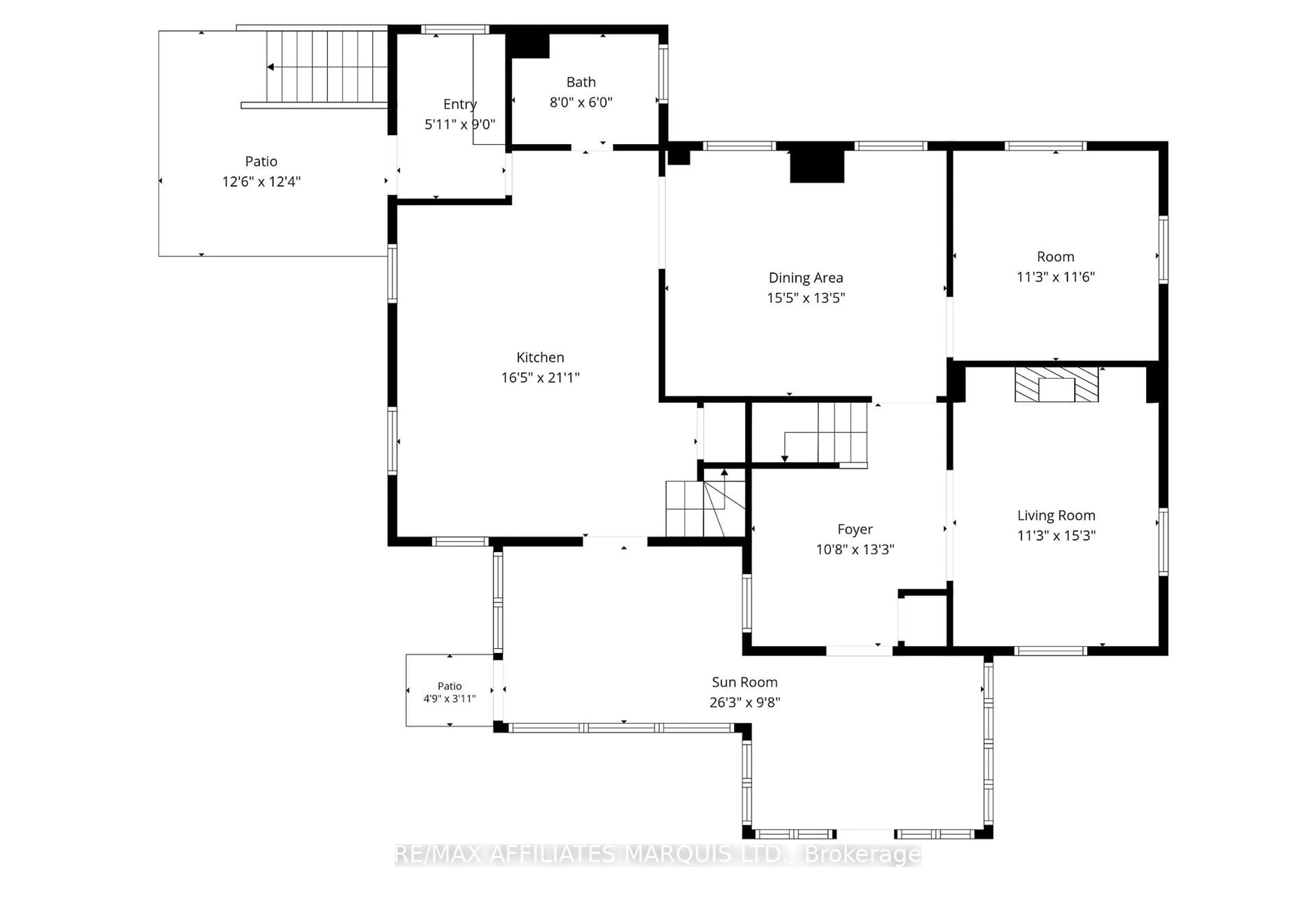 Floor plan for 18235 North Branch Rd, South Glengarry Ontario K0C 1S0