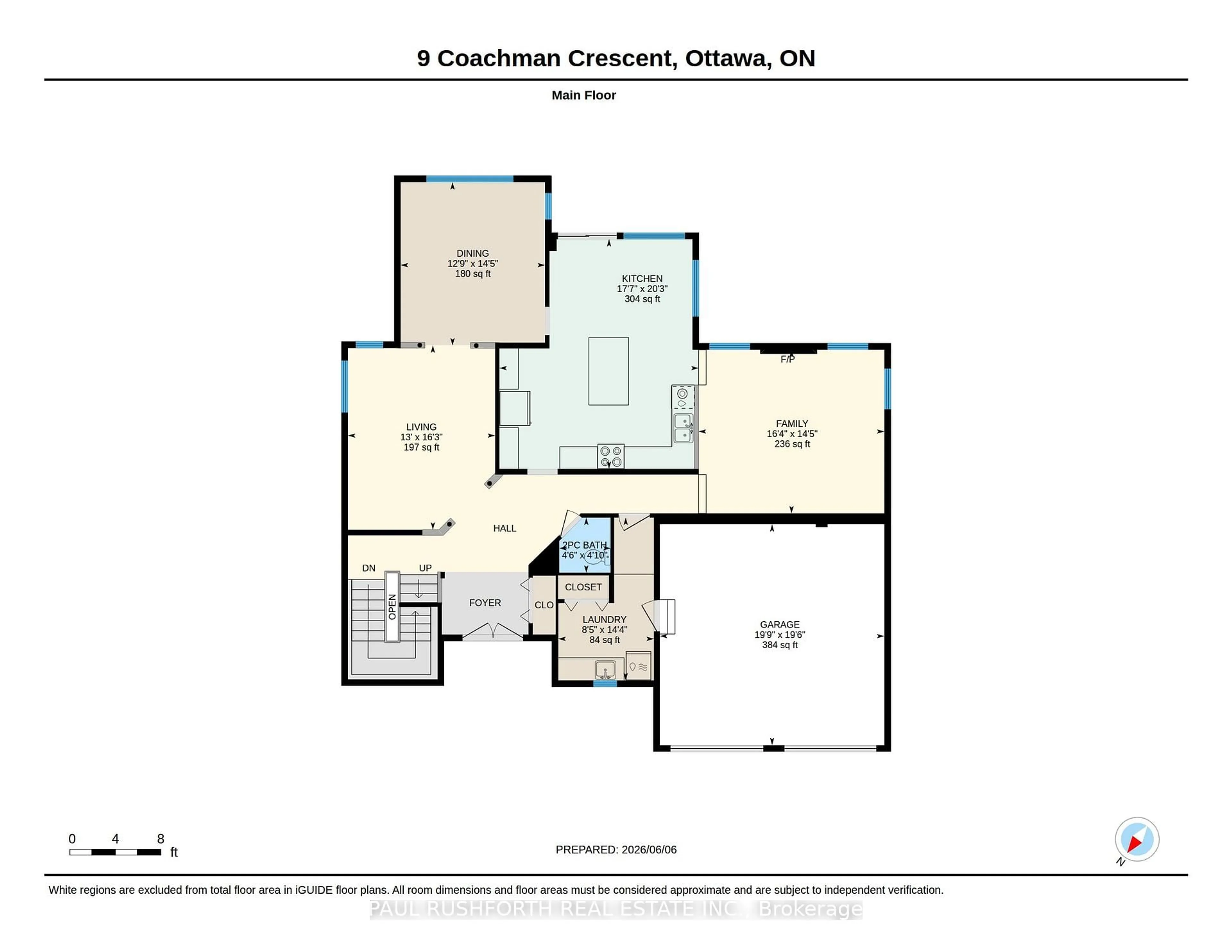 Floor plan for 9 Coachman Cres, Stittsville Ontario K2S 1X8