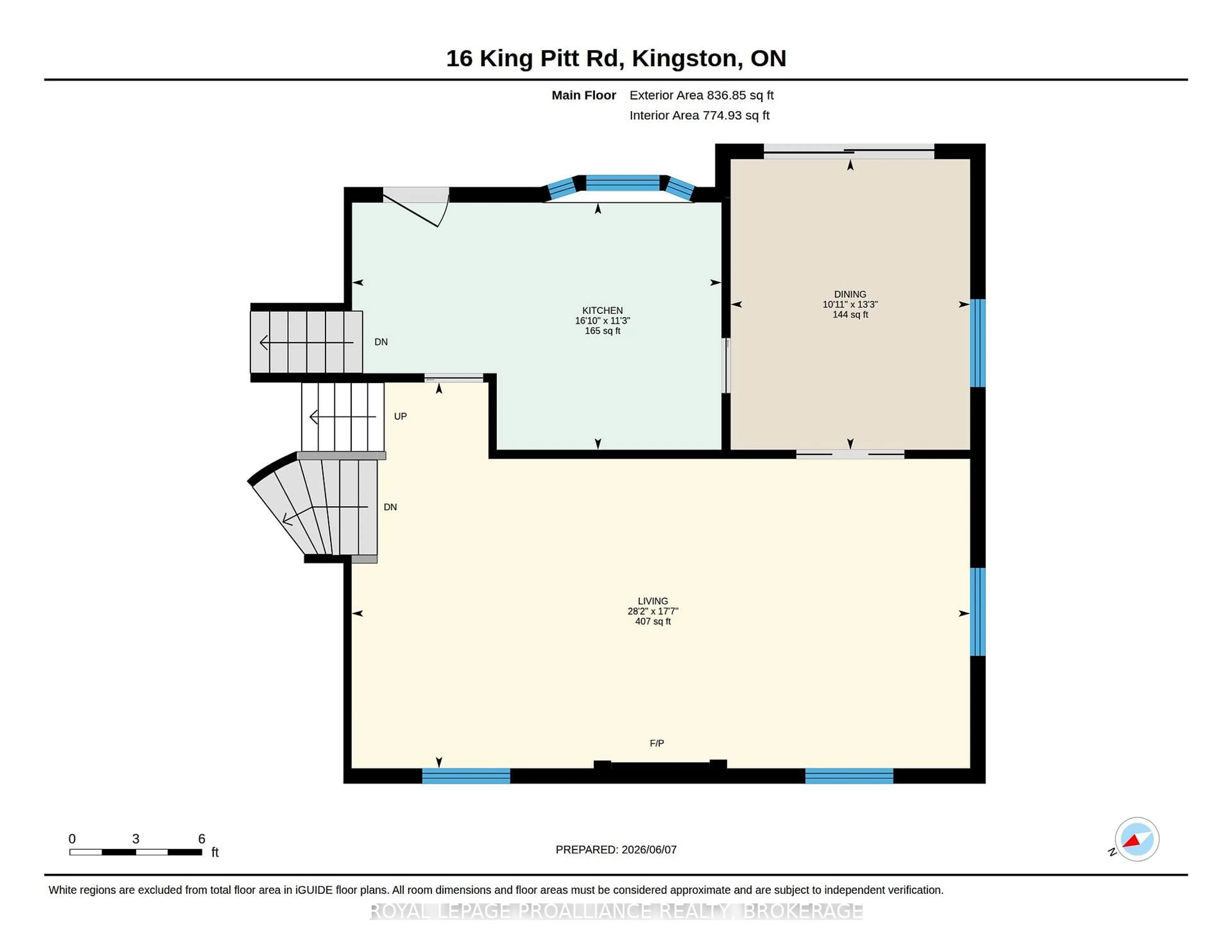 Floor plan for 16 King Pitt Rd, Kingston Ontario K7L 4V1