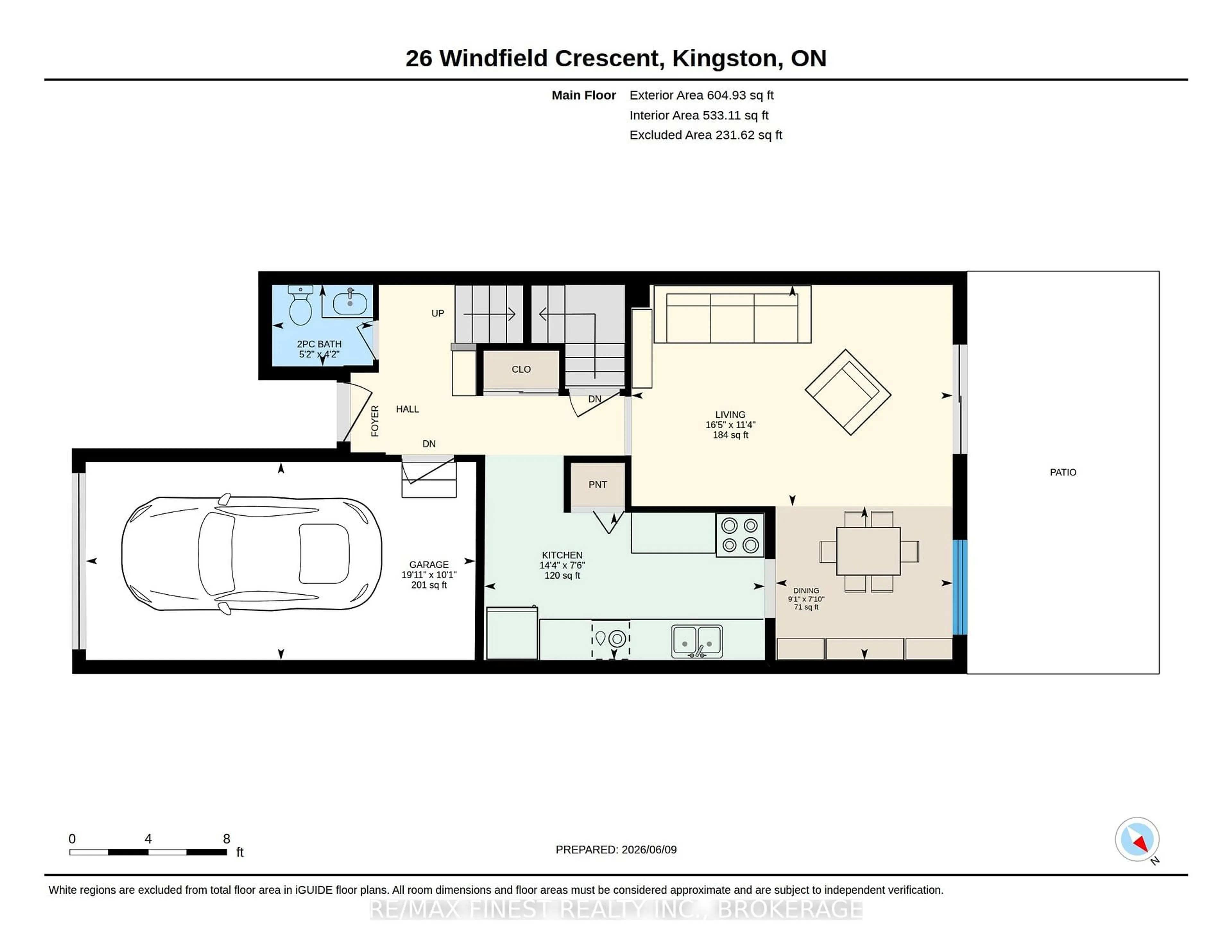 Floor plan for 26 Windfield Cres, Kingston Ontario K7K 6G2