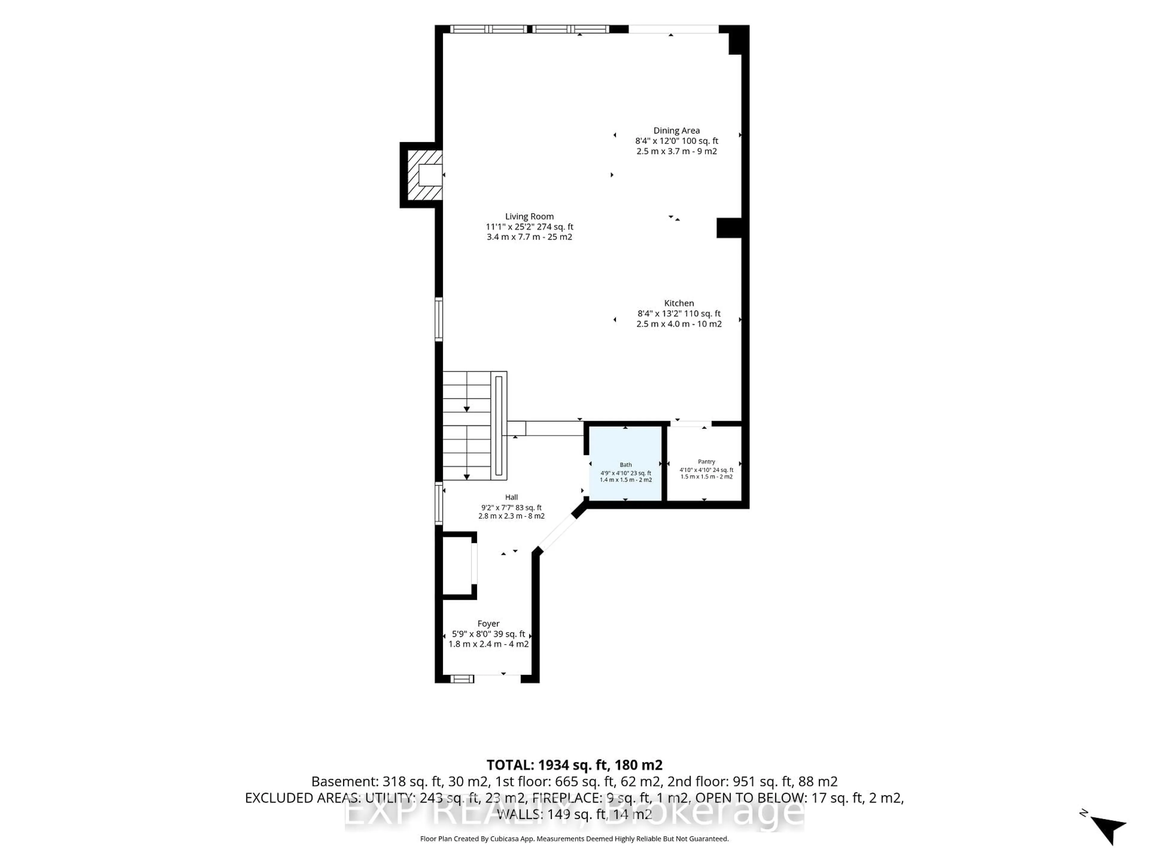 Floor plan for 196 Angelonia Cres, Ottawa Ontario K1T 0Y4