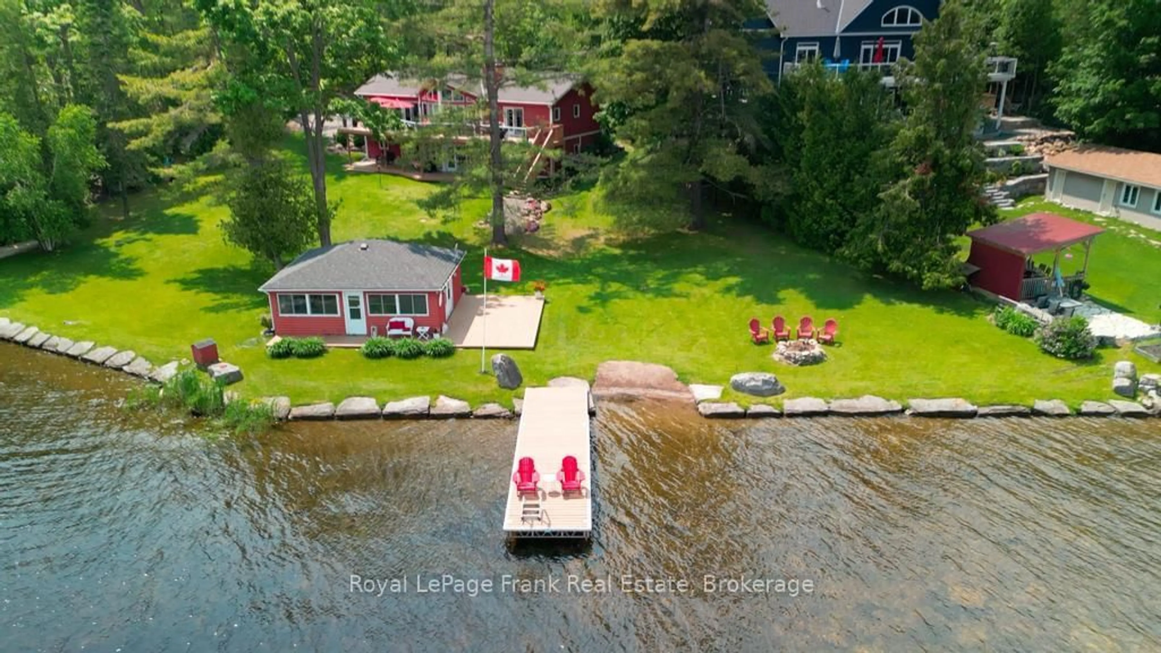 A pic from outside/outdoor area/front of a property/back of a property/a pic from drone, water/lake/river/ocean view for 113 Fire Route 37, Trent Lakes Ontario K0L 1J0
