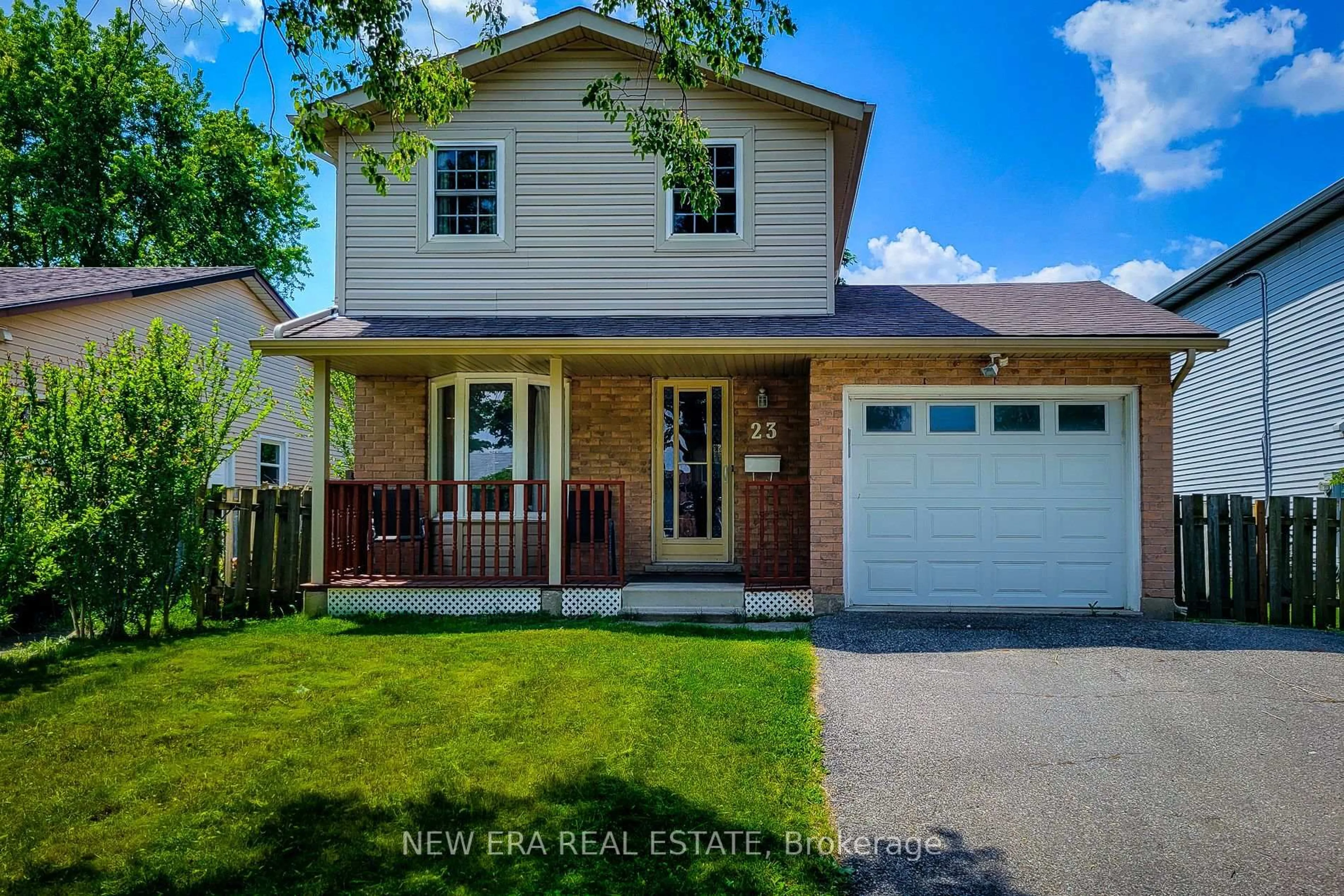Home with vinyl exterior material, street for 23 Sulky Rd, Brantford Ontario N3P 1K1