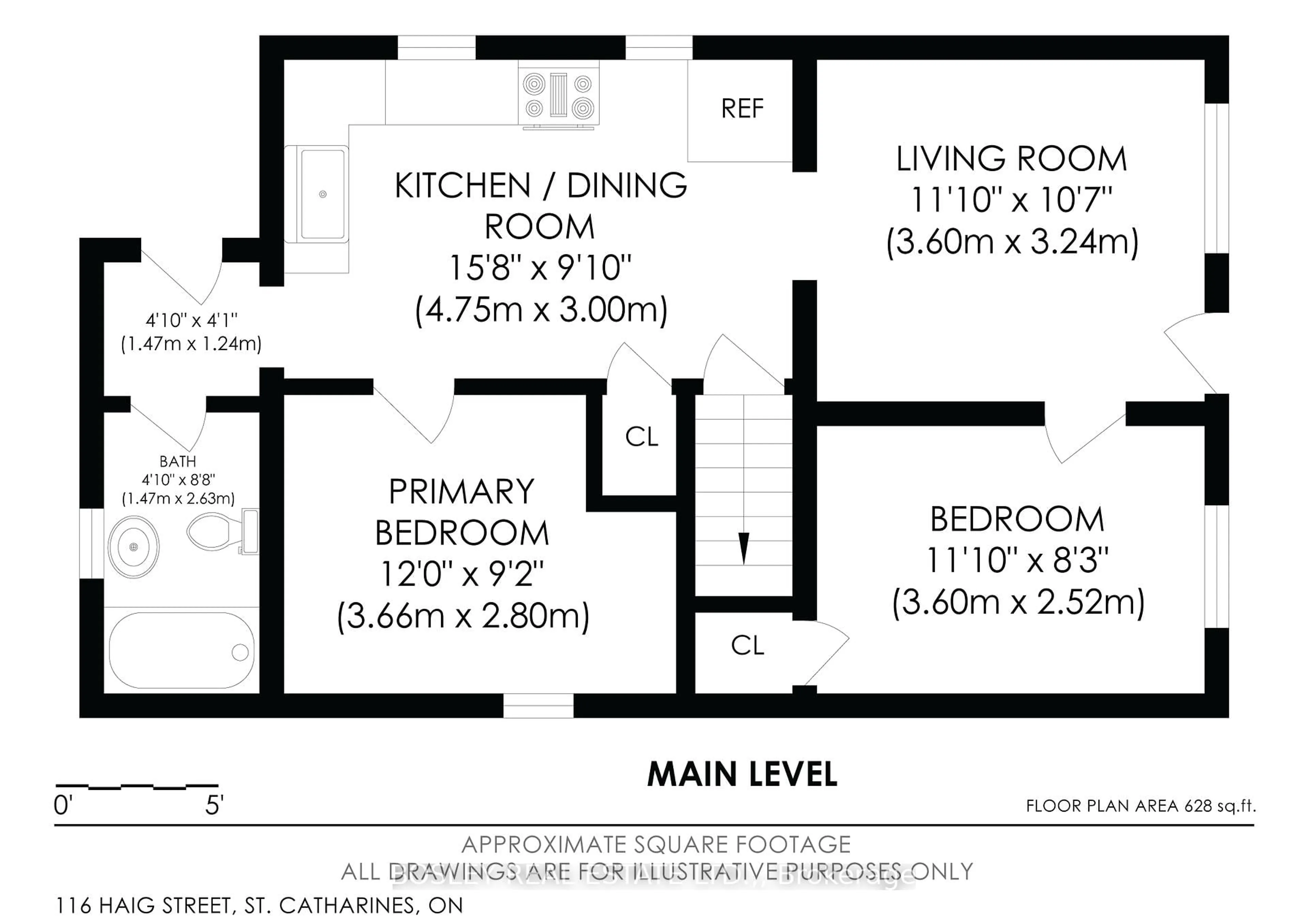 Floor plan for 116 Haig St, St. Catharines Ontario L2R 6L2