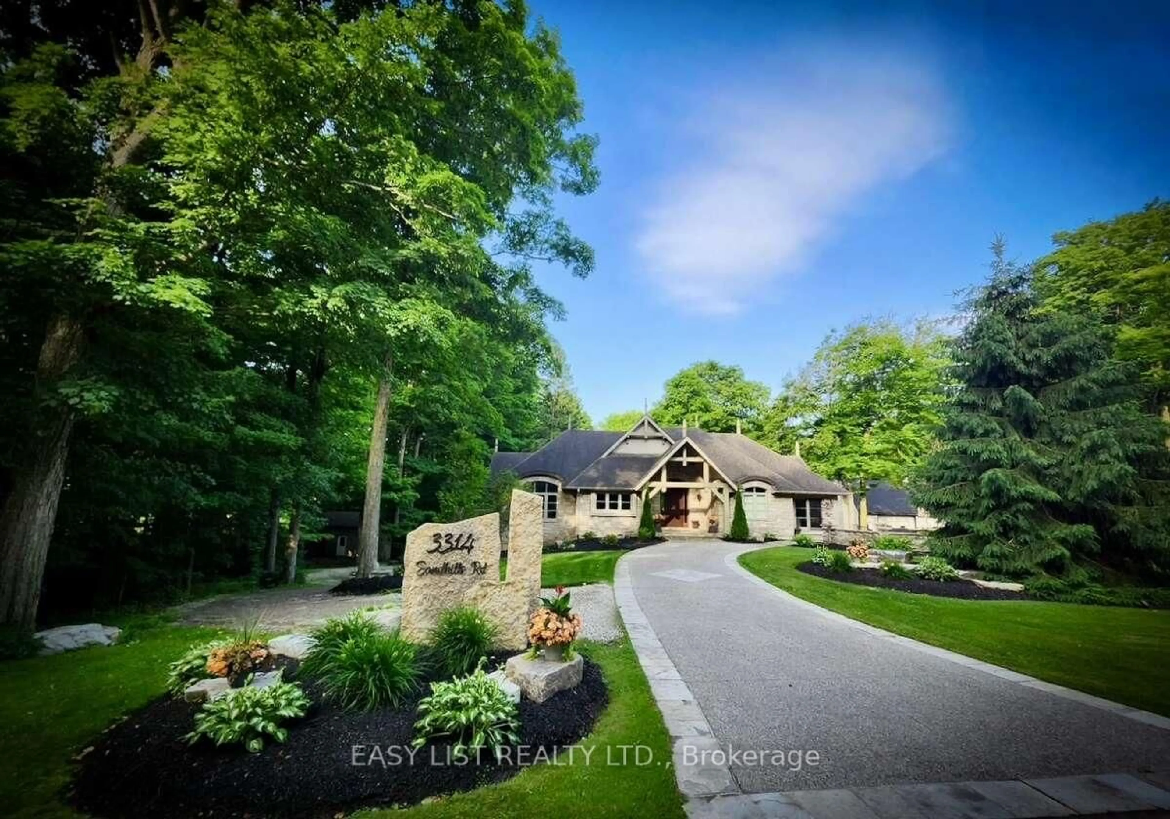A pic from outside/outdoor area/front of a property/back of a property/a pic from drone, unknown for 3314 Sandhills Rd, Wilmot Ontario N3A 3A7
