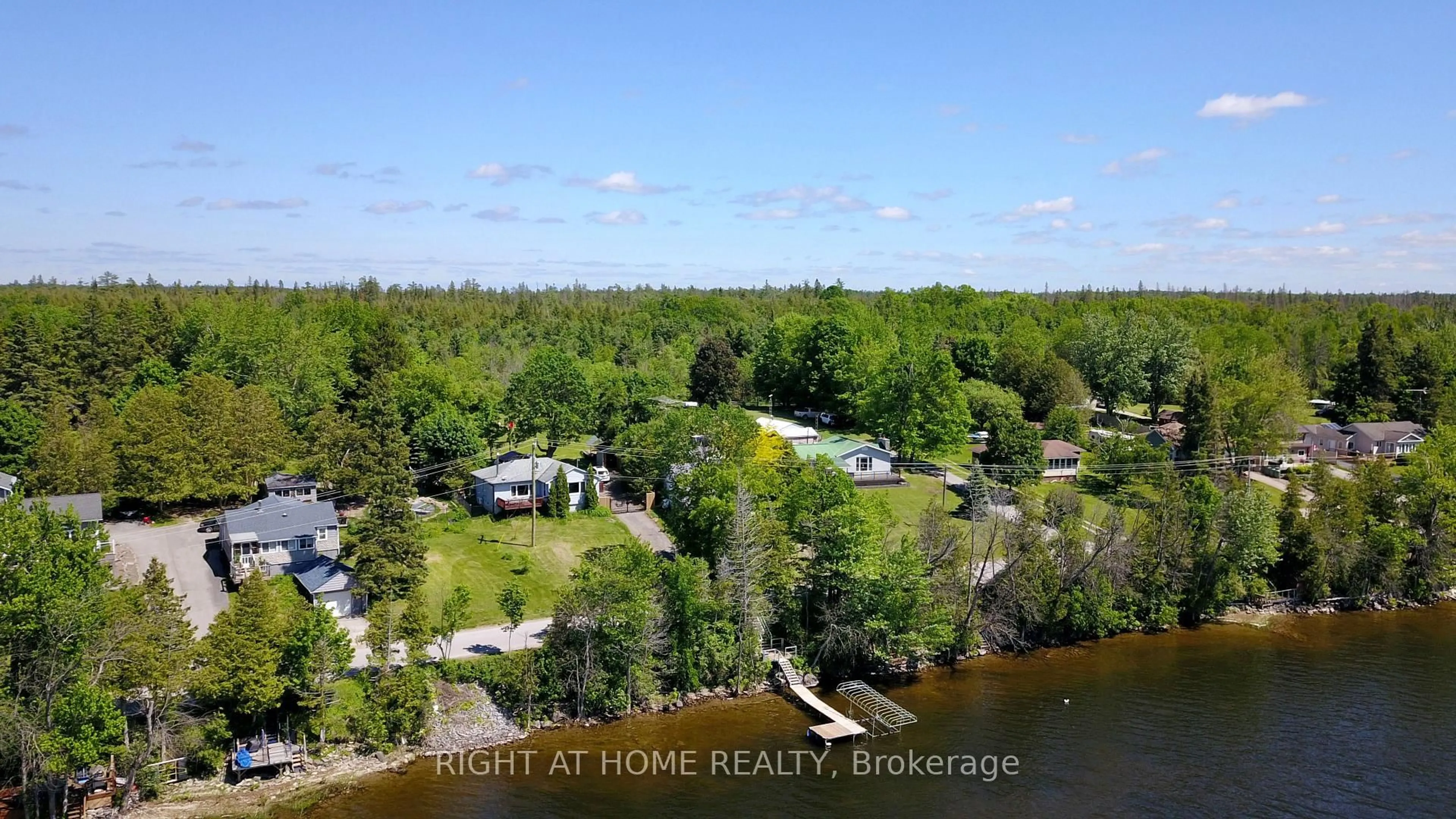 A pic from outside/outdoor area/front of a property/back of a property/a pic from drone, water/lake/river/ocean view for 184 LAKE DALRYMPLE Rd, Kawartha Lakes Ontario L0K 1W0