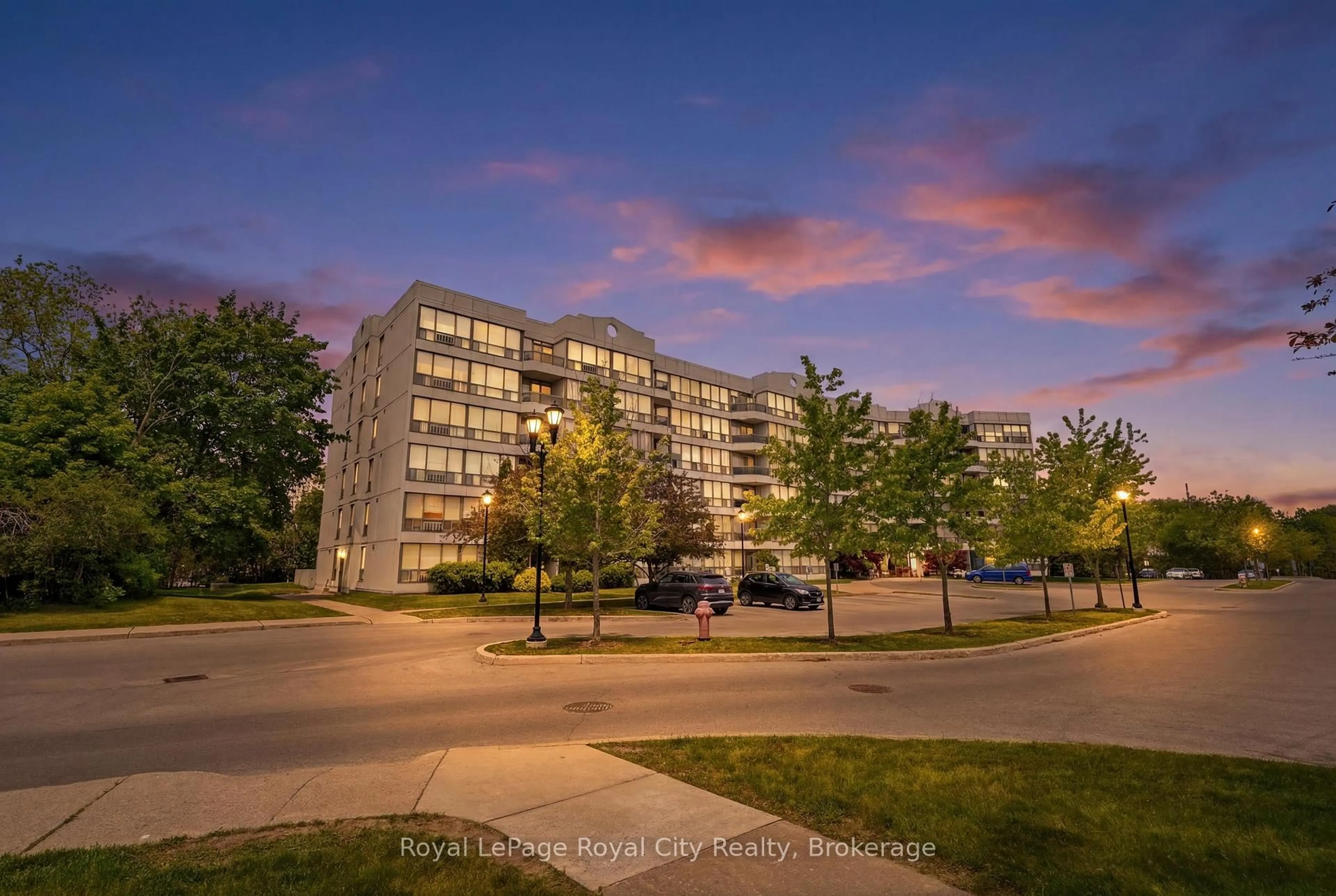 A pic from outside/outdoor area/front of a property/back of a property/a pic from drone, street for 107 Bagot St #610, Guelph Ontario N1H 8H5