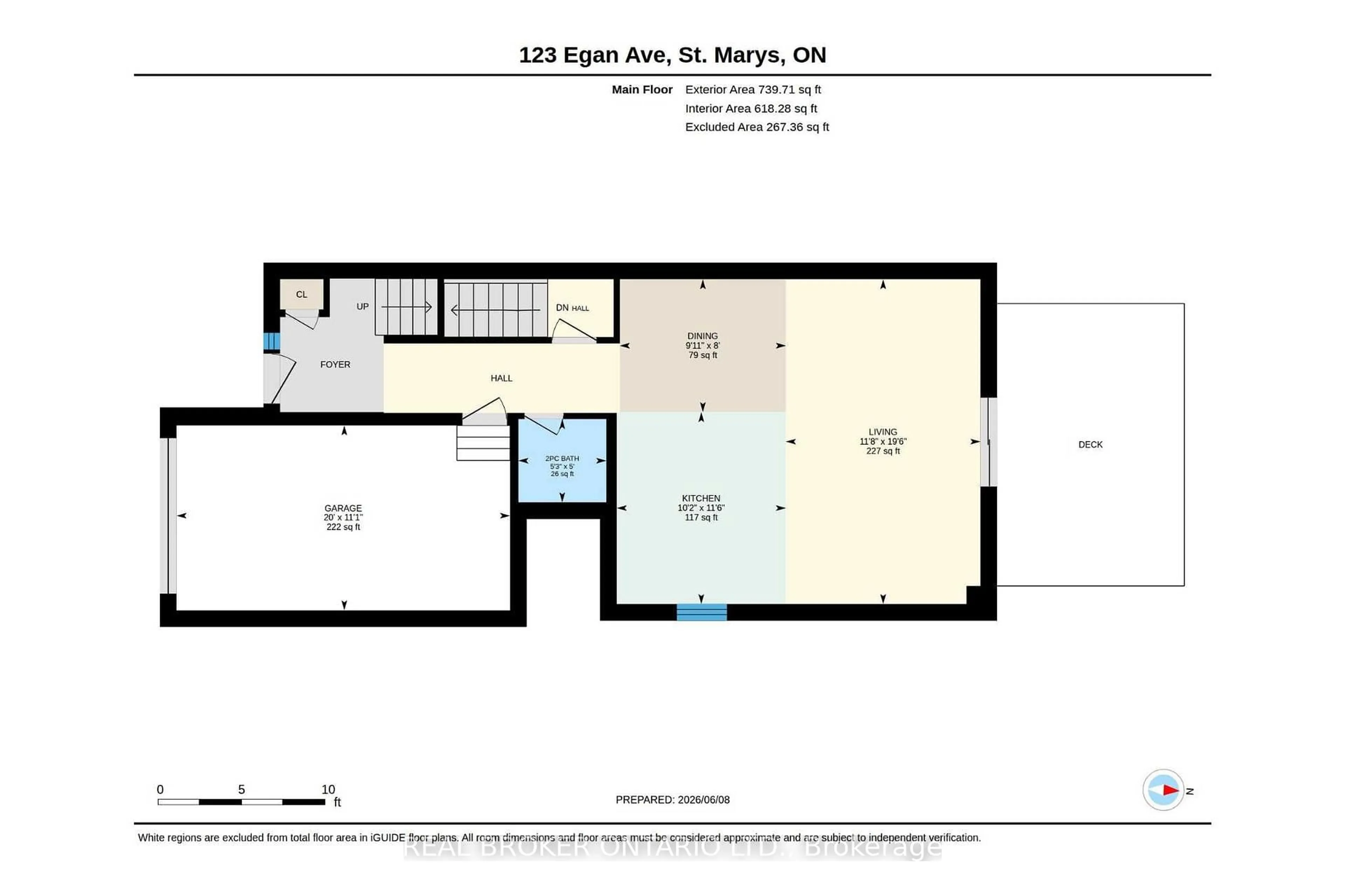 Floor plan for 123 Egan Ave, St. Marys Ontario N4X 0C4