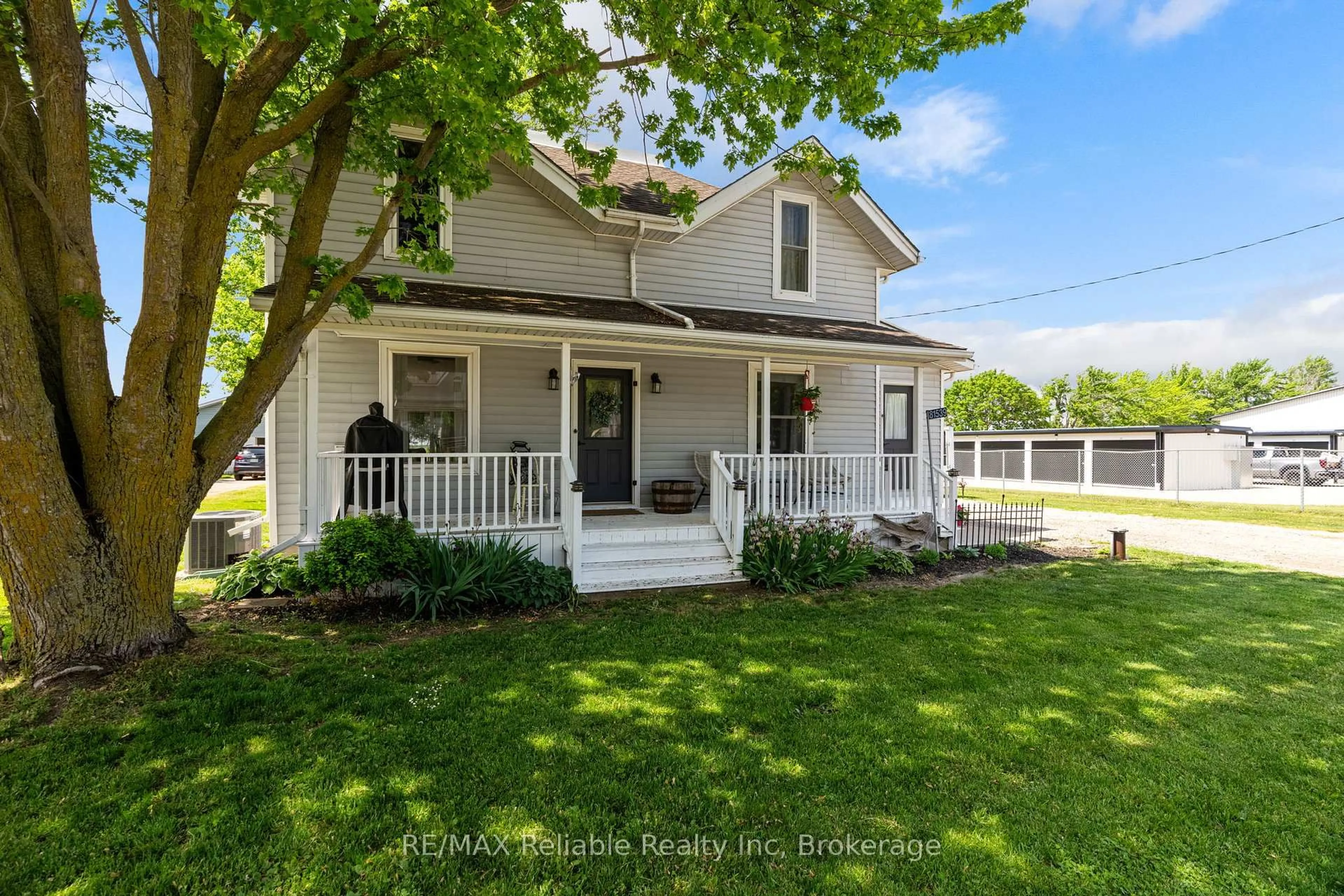 A pic from outside/outdoor area/front of a property/back of a property/a pic from drone, street for 81539 North Line, Huron East Ontario N0K 1W0