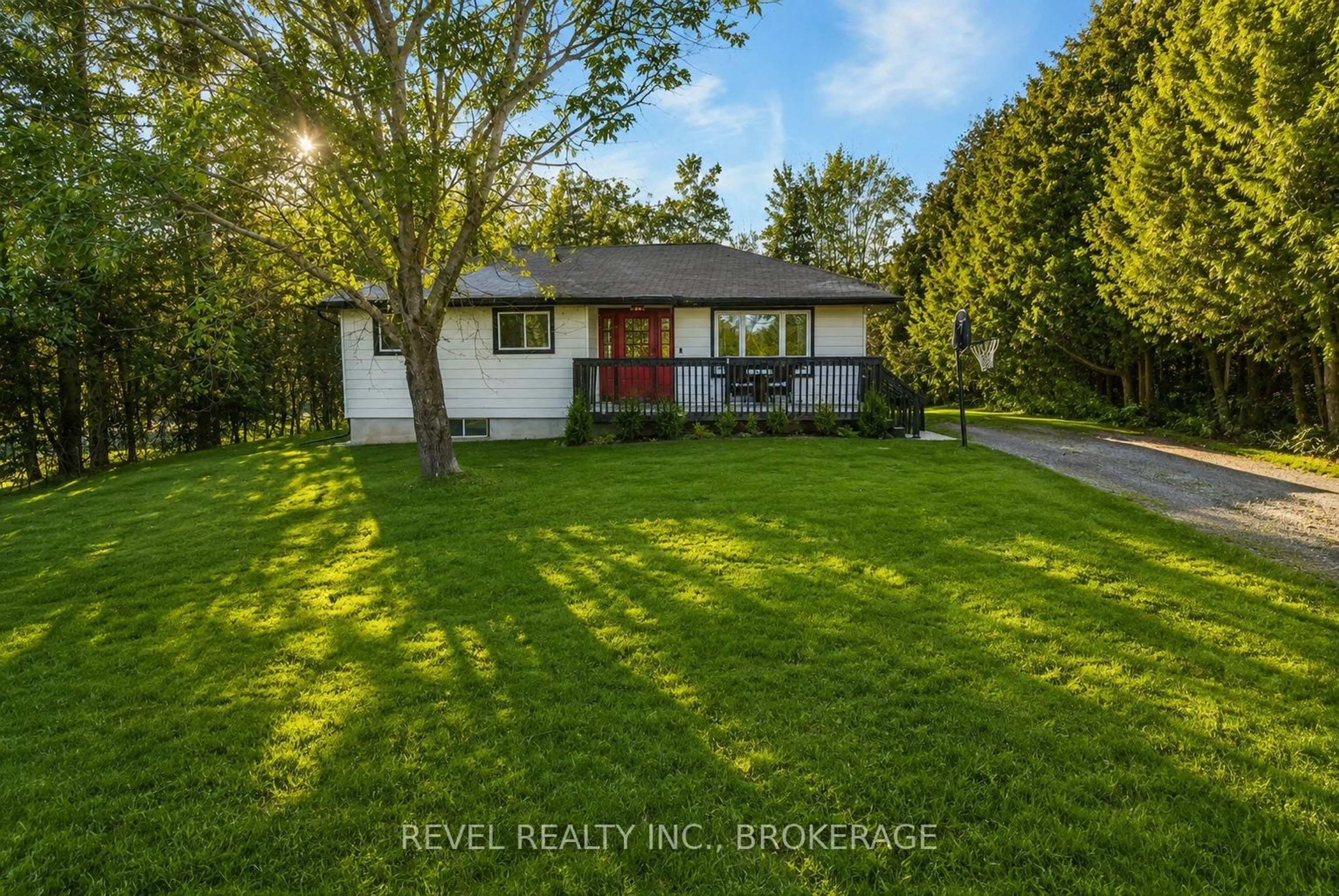 A pic from outside/outdoor area/front of a property/back of a property/a pic from drone, street for 4131 Road 38, Harrowsmith Ontario K0H 1V0