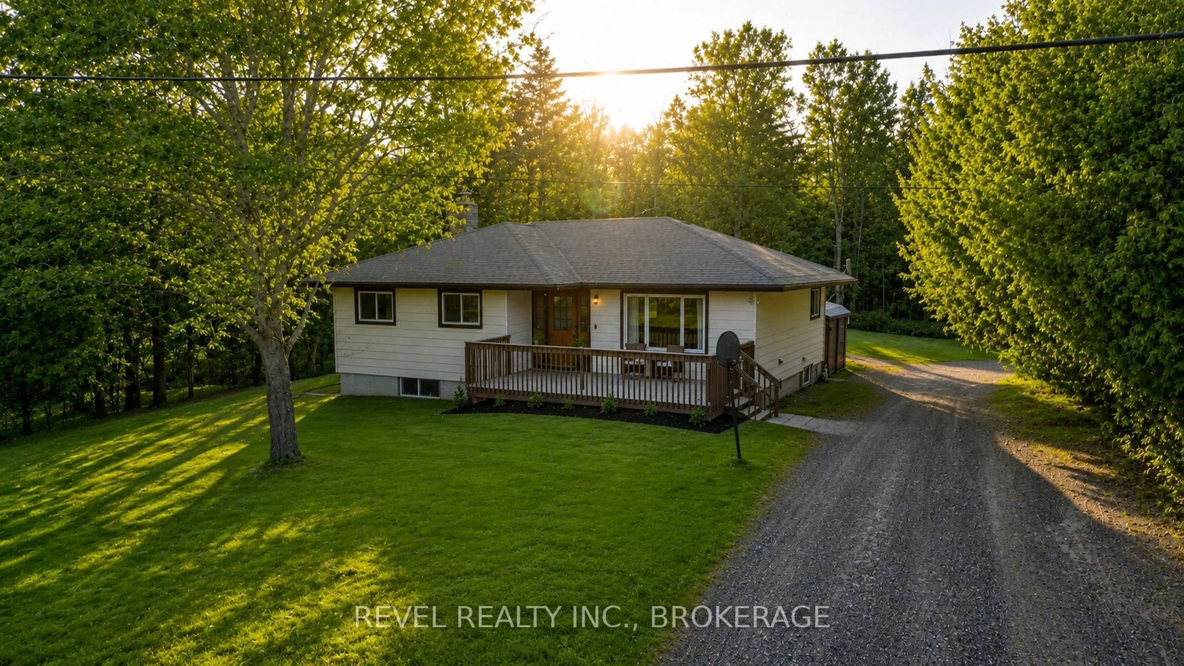 A pic from outside/outdoor area/front of a property/back of a property/a pic from drone, street for 4131 Road 38, Harrowsmith Ontario K0H 1V0