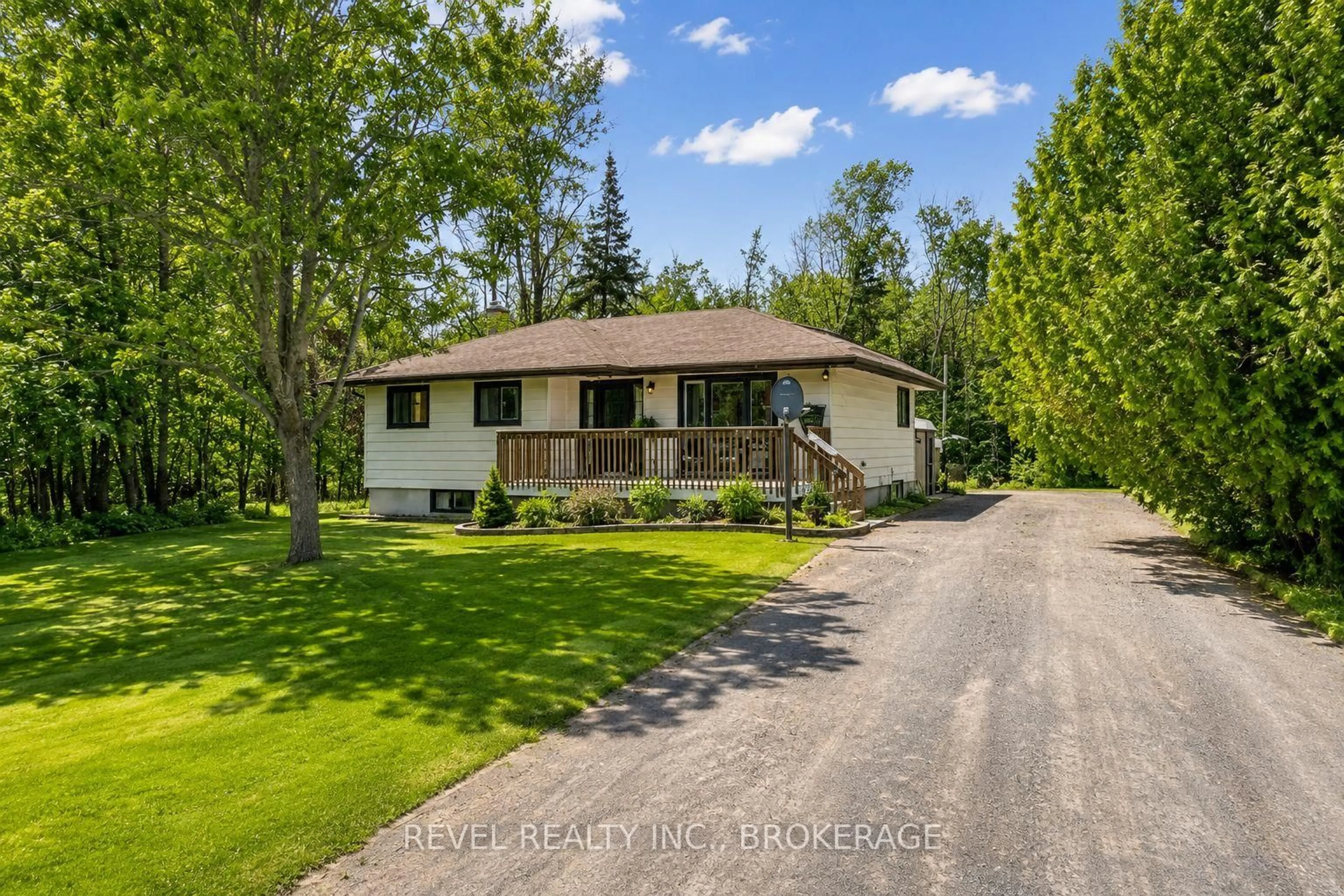 A pic from outside/outdoor area/front of a property/back of a property/a pic from drone, street for 4131 Road 38, Harrowsmith Ontario K0H 1V0