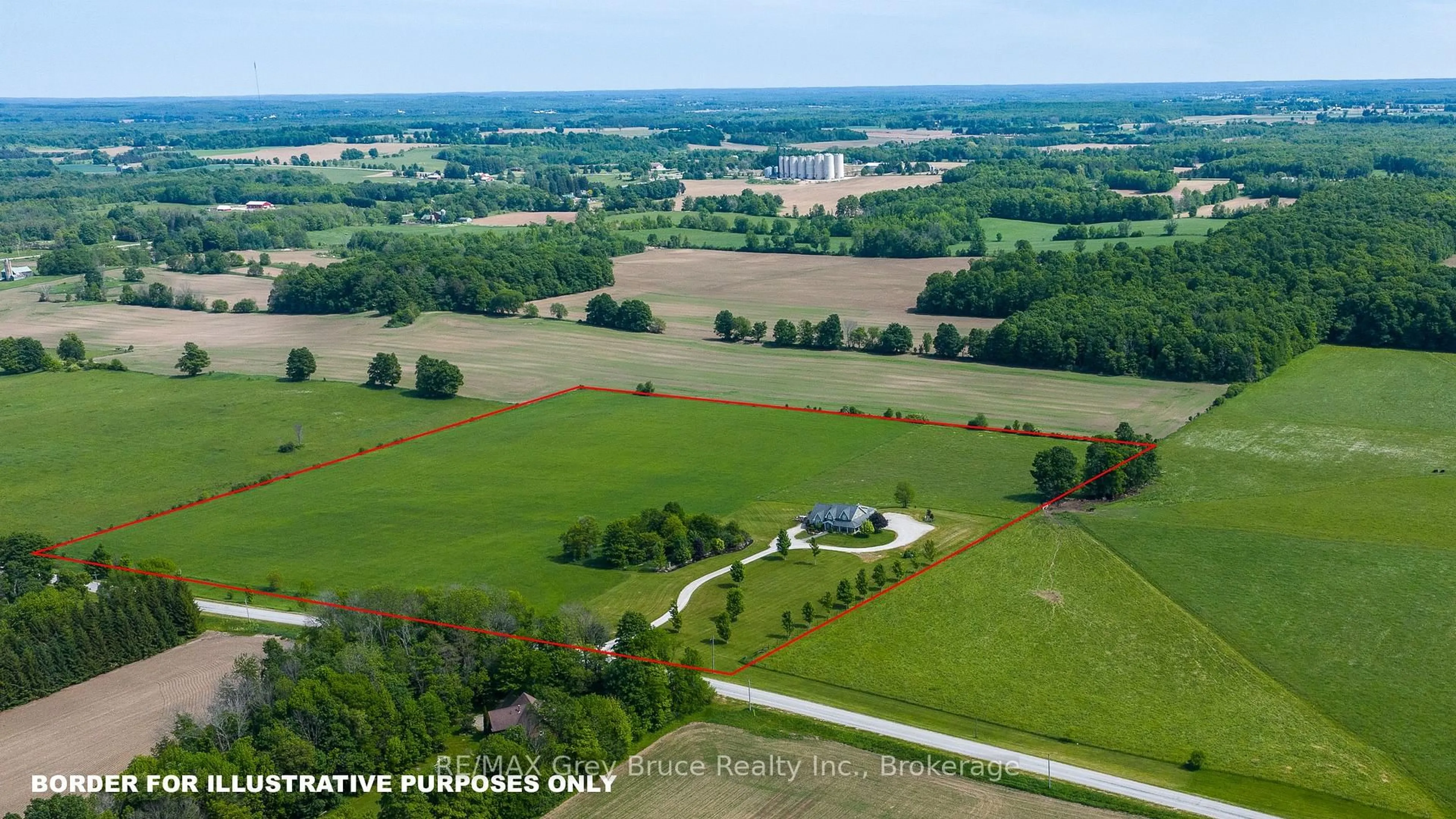 A pic from outside/outdoor area/front of a property/back of a property/a pic from drone, unknown for 122152 Sideroad 12, Georgian Bluffs Ontario N4K 5N5