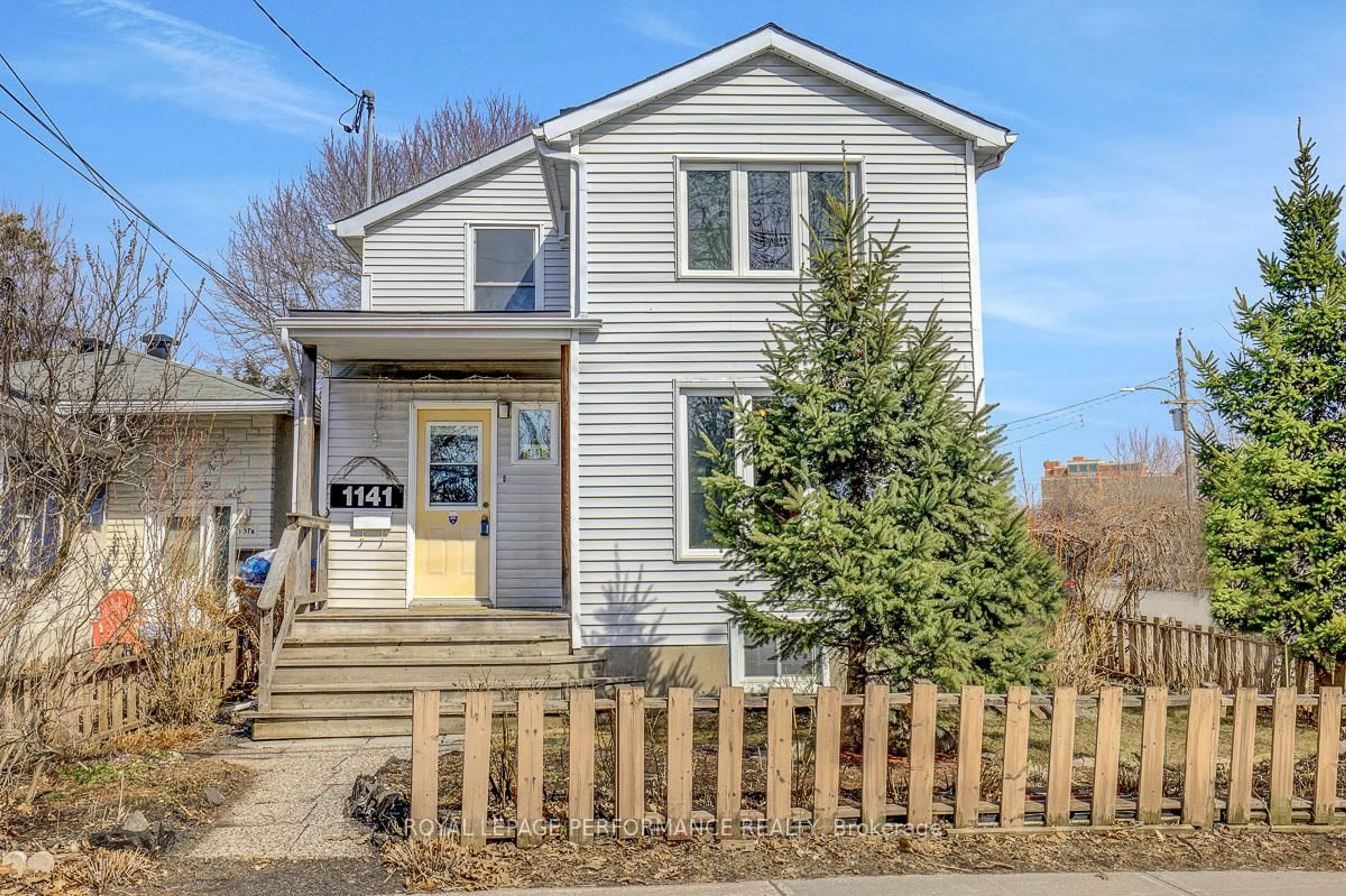 Home with vinyl exterior material, street for 1141 North River Rd, Ottawa Ontario K1K 3W4