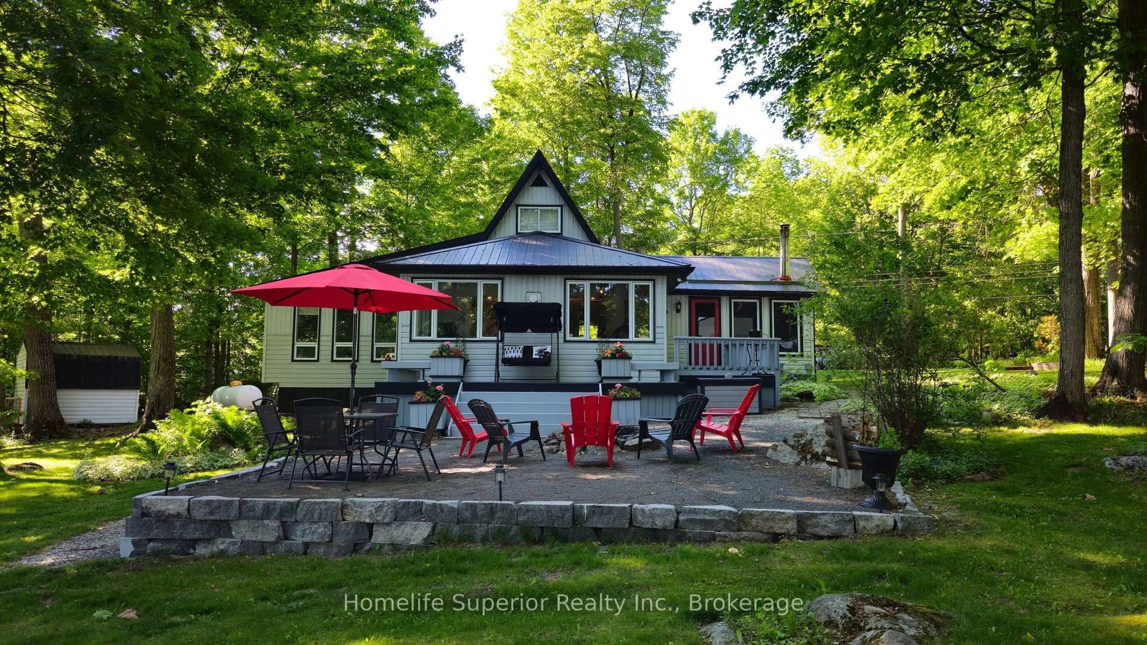 Patio, water/lake/river/ocean view for 1121 Cook Rd, Limoges Ontario K0K 2M0