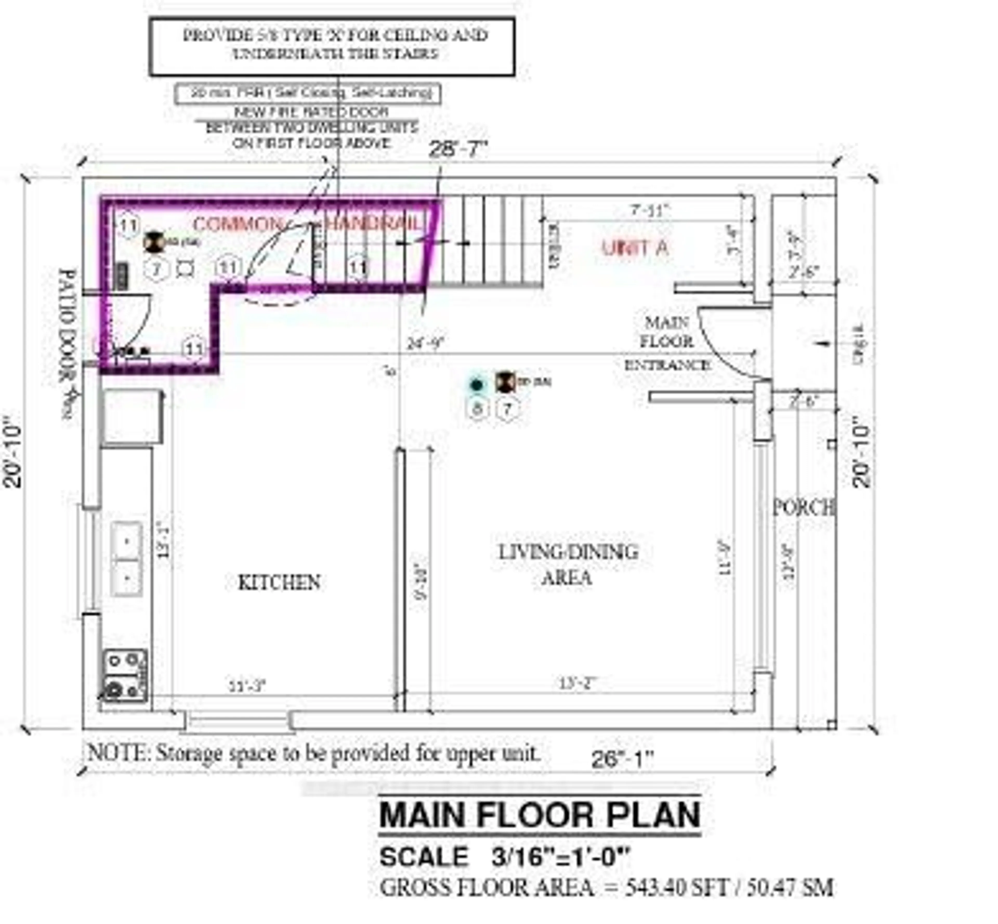 Floor plan for 26A Helene Cres, Waterloo Ontario N2L 5E5