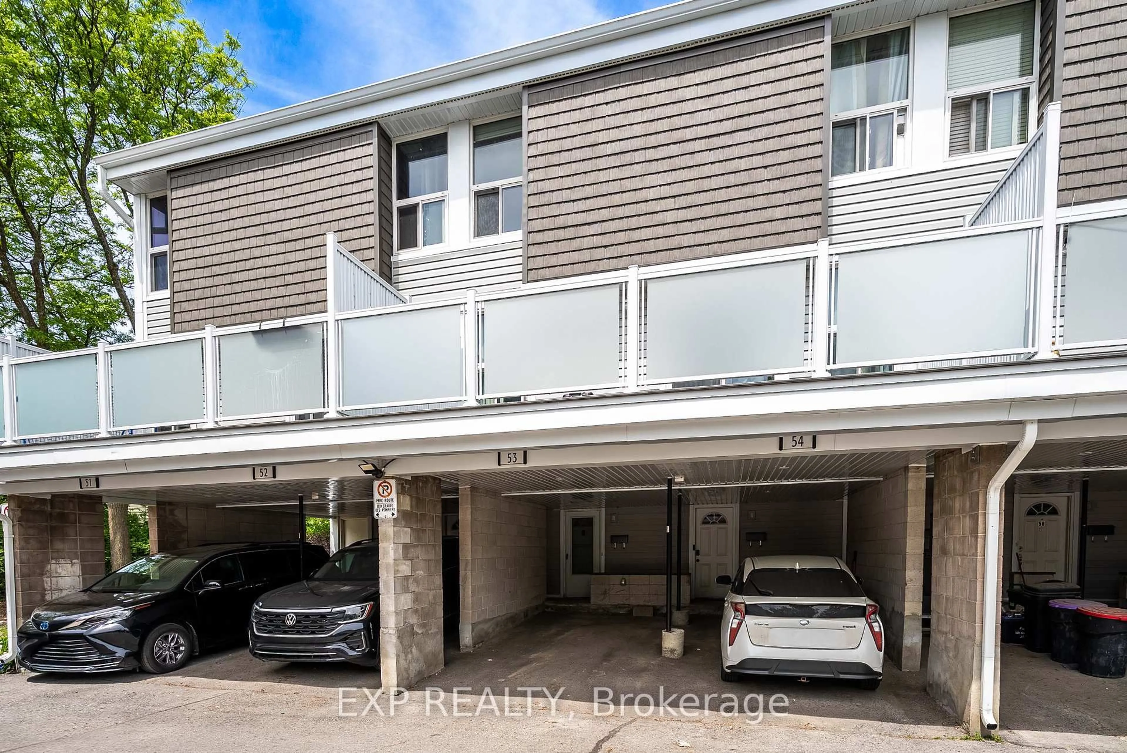 A pic from outside/outdoor area/front of a property/back of a property/a pic from drone, street for 3415 Uplands Dr #53, Ottawa Ontario K1V 9N4