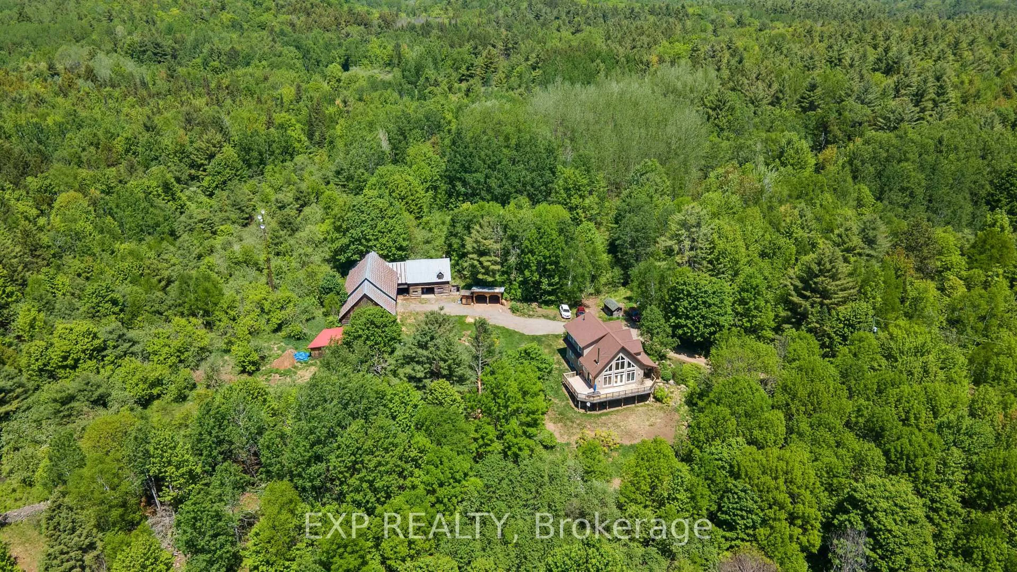 A pic from outside/outdoor area/front of a property/back of a property/a pic from drone, unknown for 144 Trebinski Rd, Barry's Bay Ontario K0J 1B0
