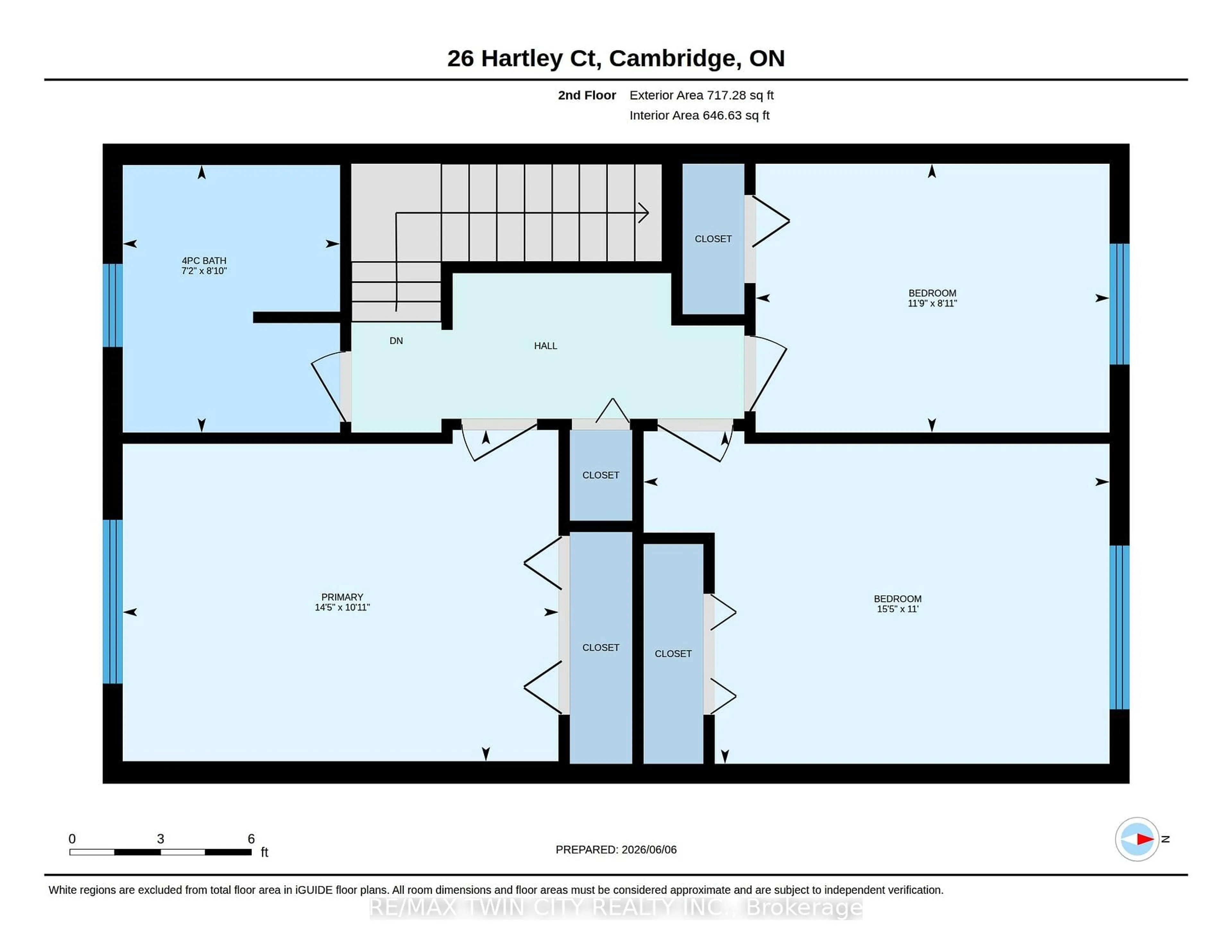 Floor plan for 26 Hartley Crt, Cambridge Ontario N1R 8J4