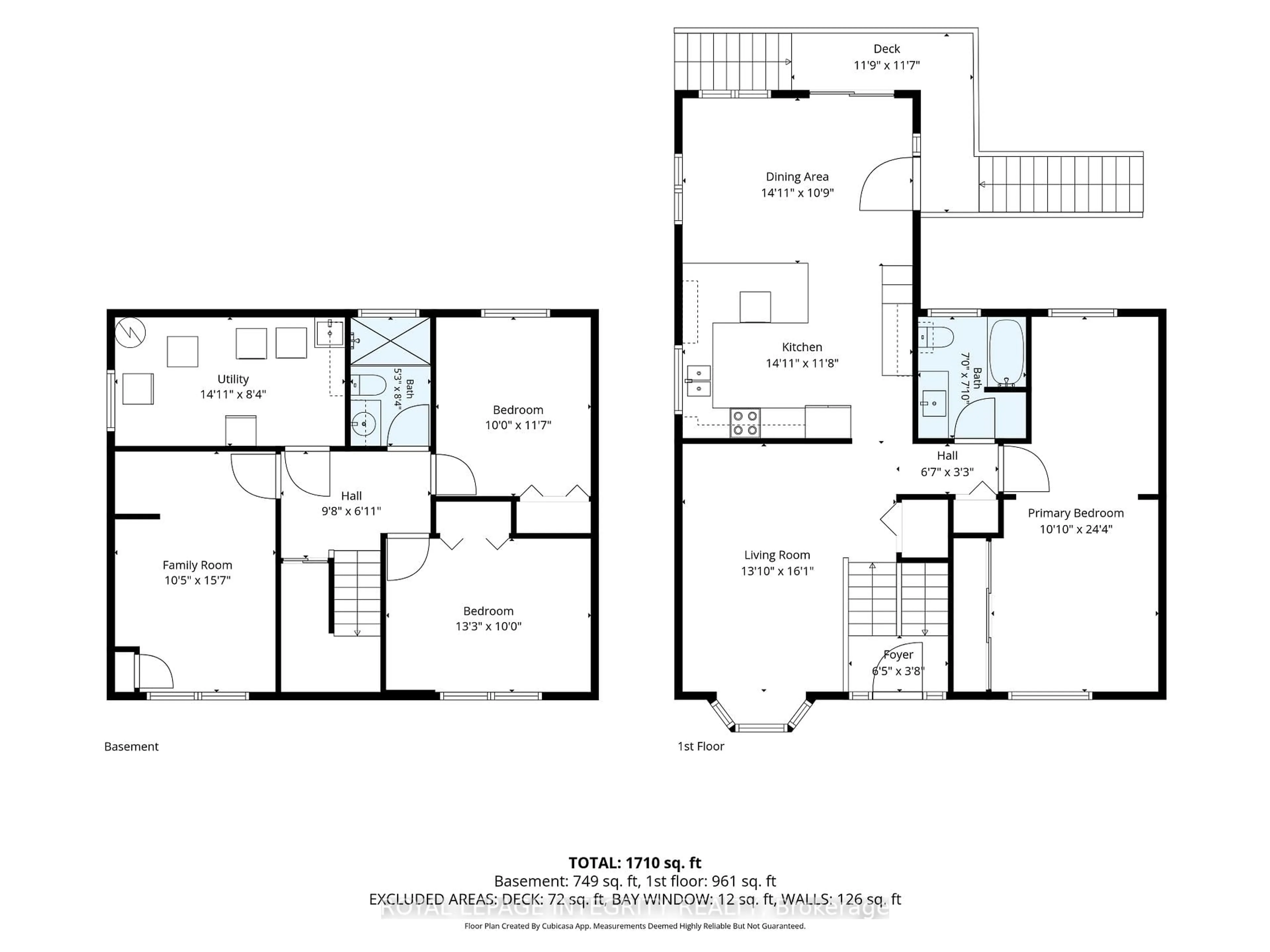 Floor plan for 850 Balsam Dr, Ottawa Ontario K1E 1B5