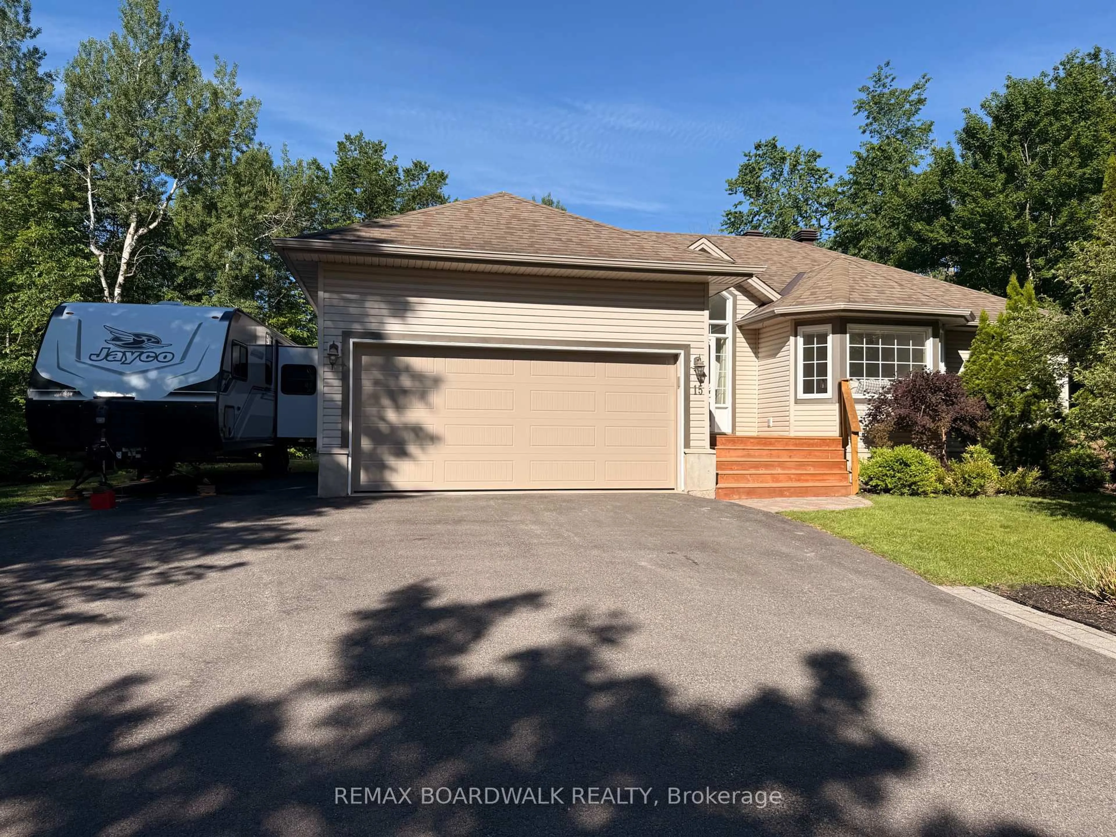 Home with vinyl exterior material, street for 15 Birch Dr, North Grenville Ontario K0G 1J0