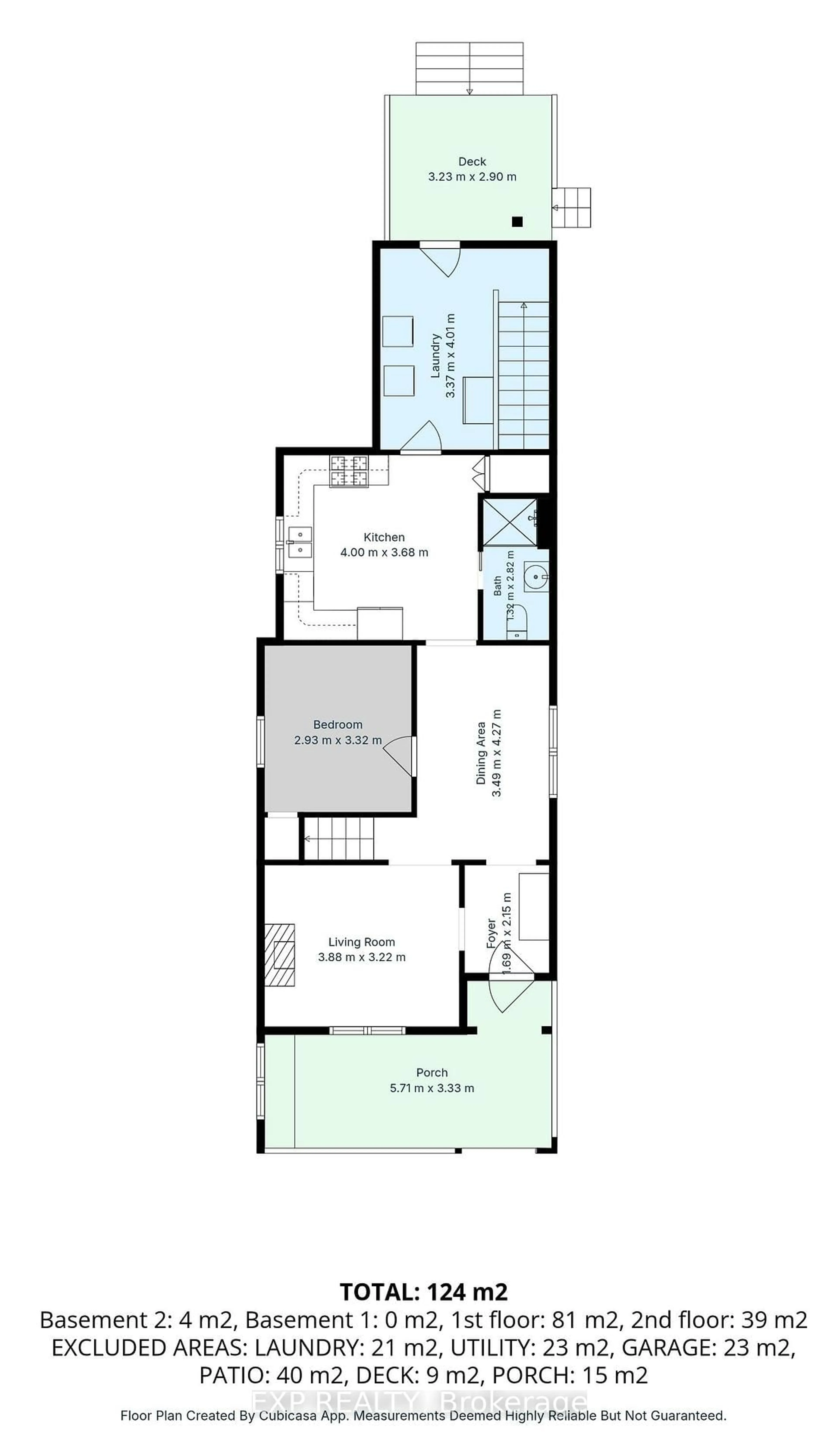 Floor plan for 494 ENGLISH St, London East Ontario N5W 3T8
