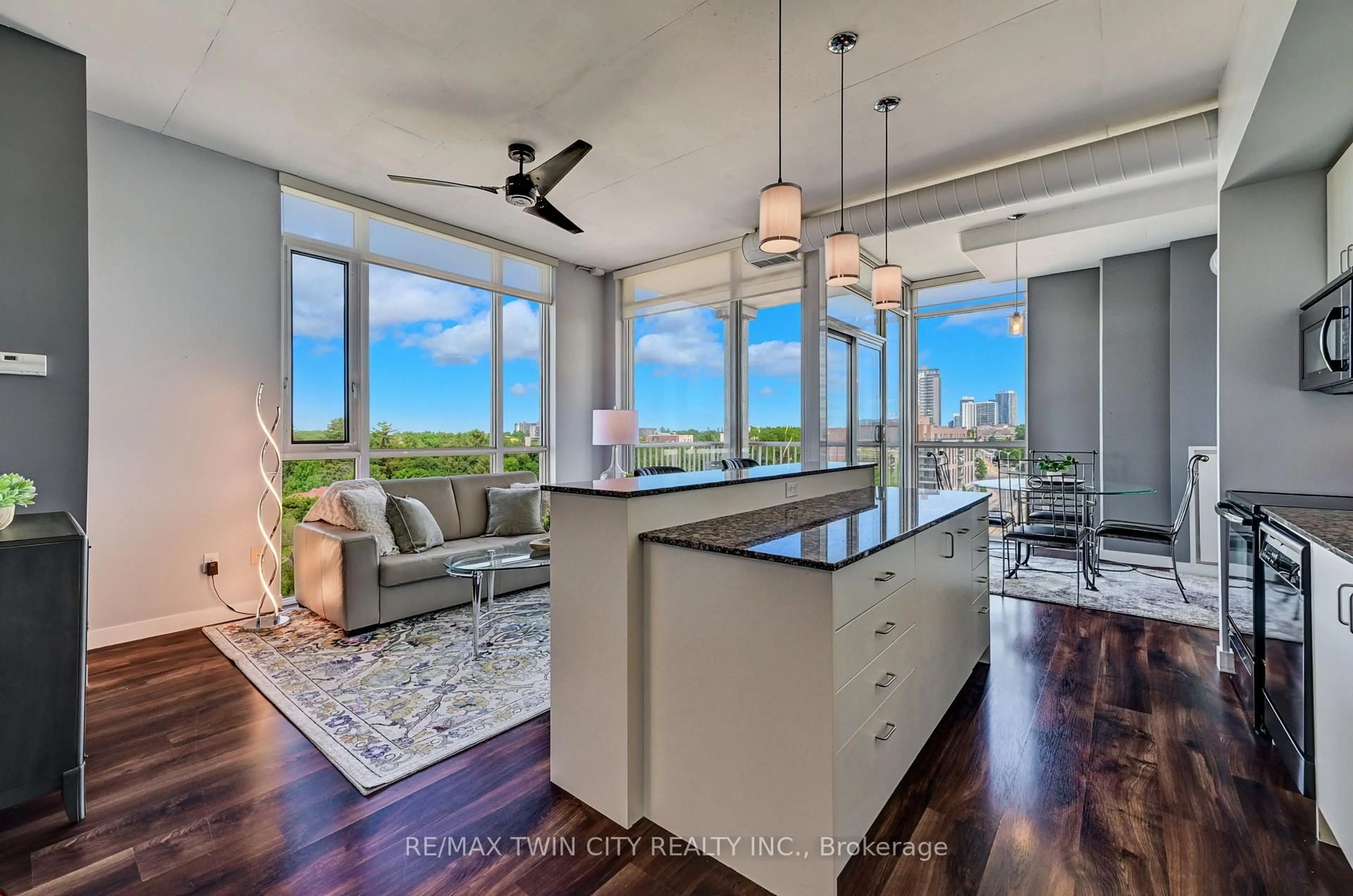 Open concept kitchen, unknown for 191 King St #706, Waterloo Ontario N2J 1R1