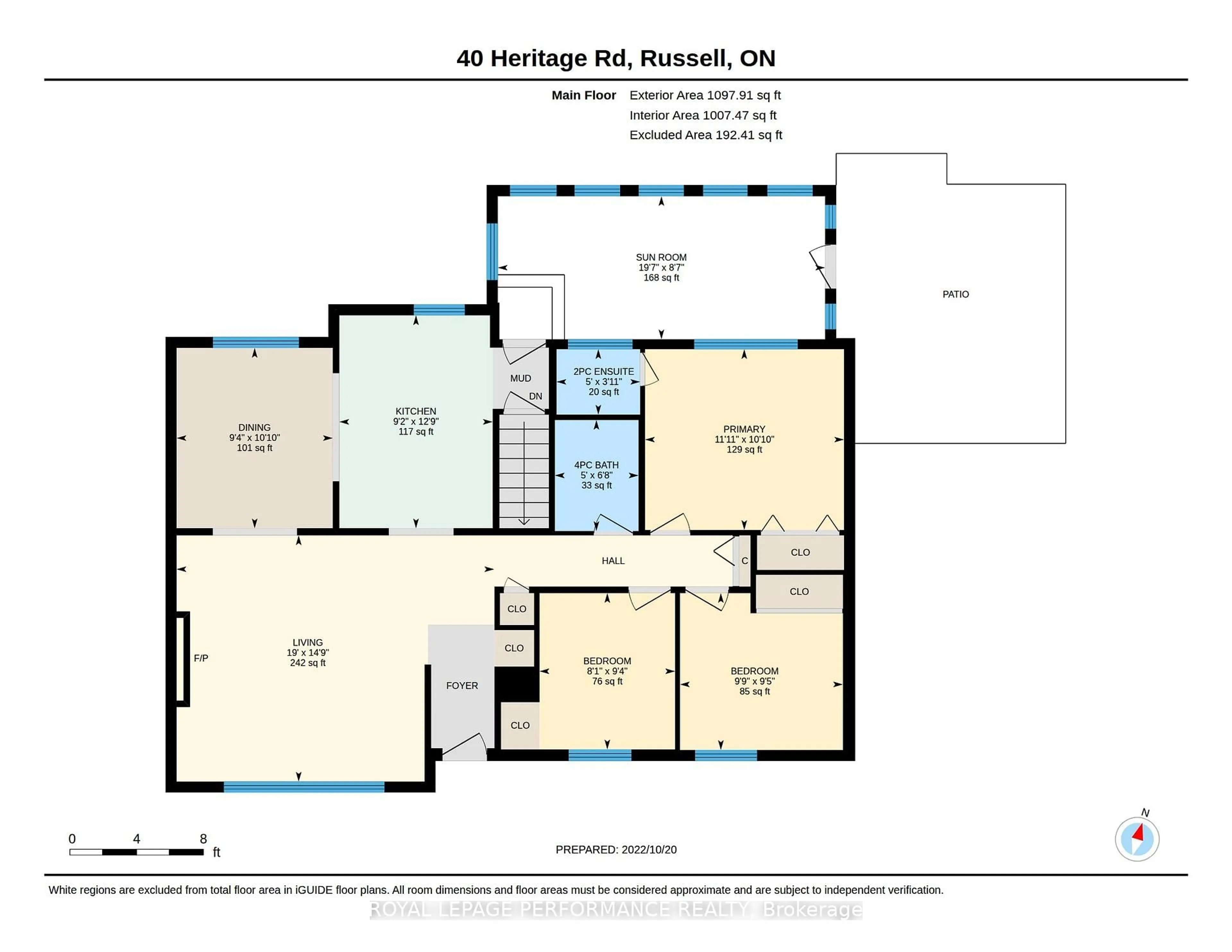 Floor plan for 40 Heritage Rd, Russell Ontario K4R 1A9