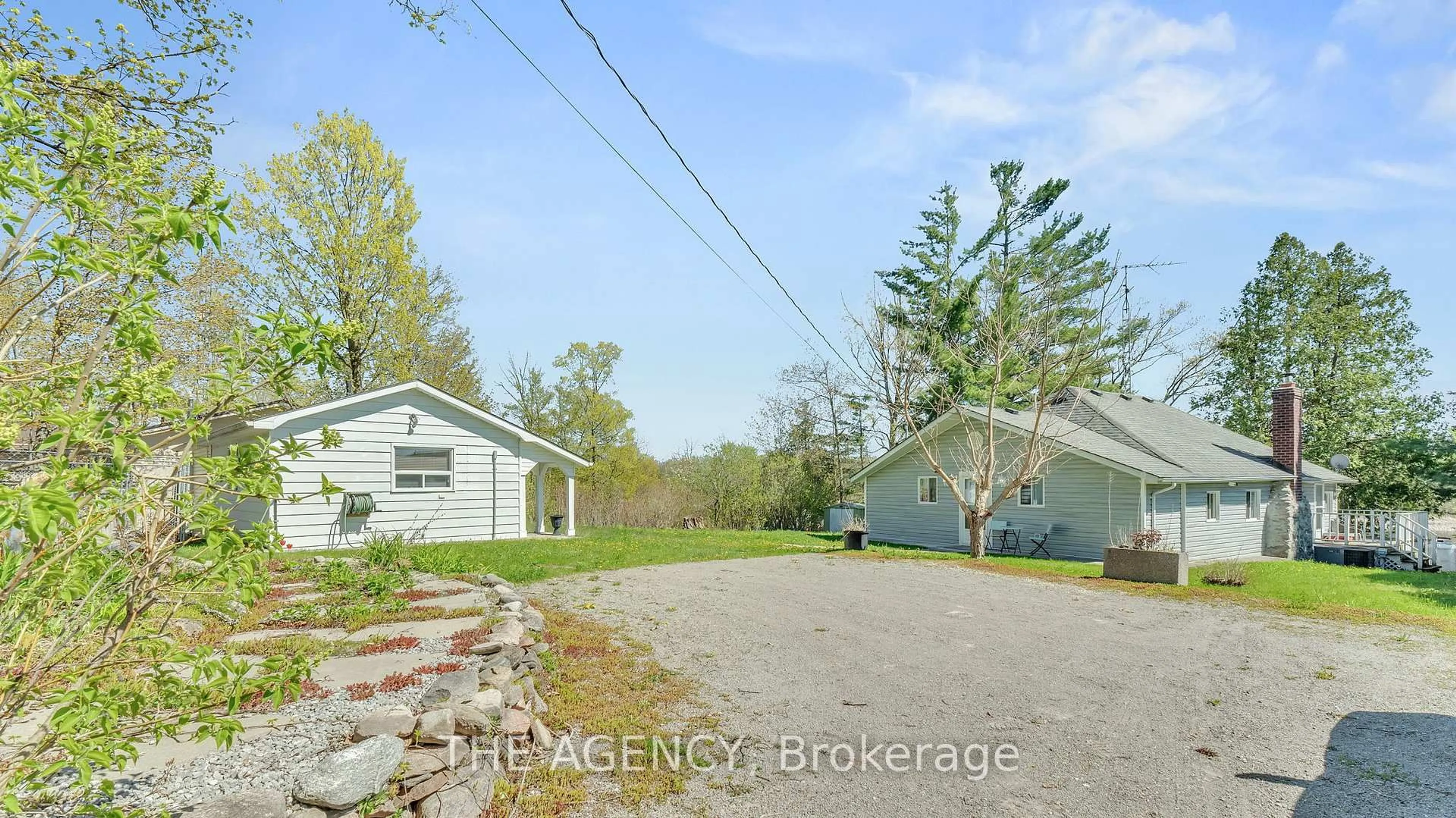 A pic from outside/outdoor area/front of a property/back of a property/a pic from drone, water/lake/river/ocean view for 108 Coldstream Rd, Kawartha Lakes Ontario K0M 1N0