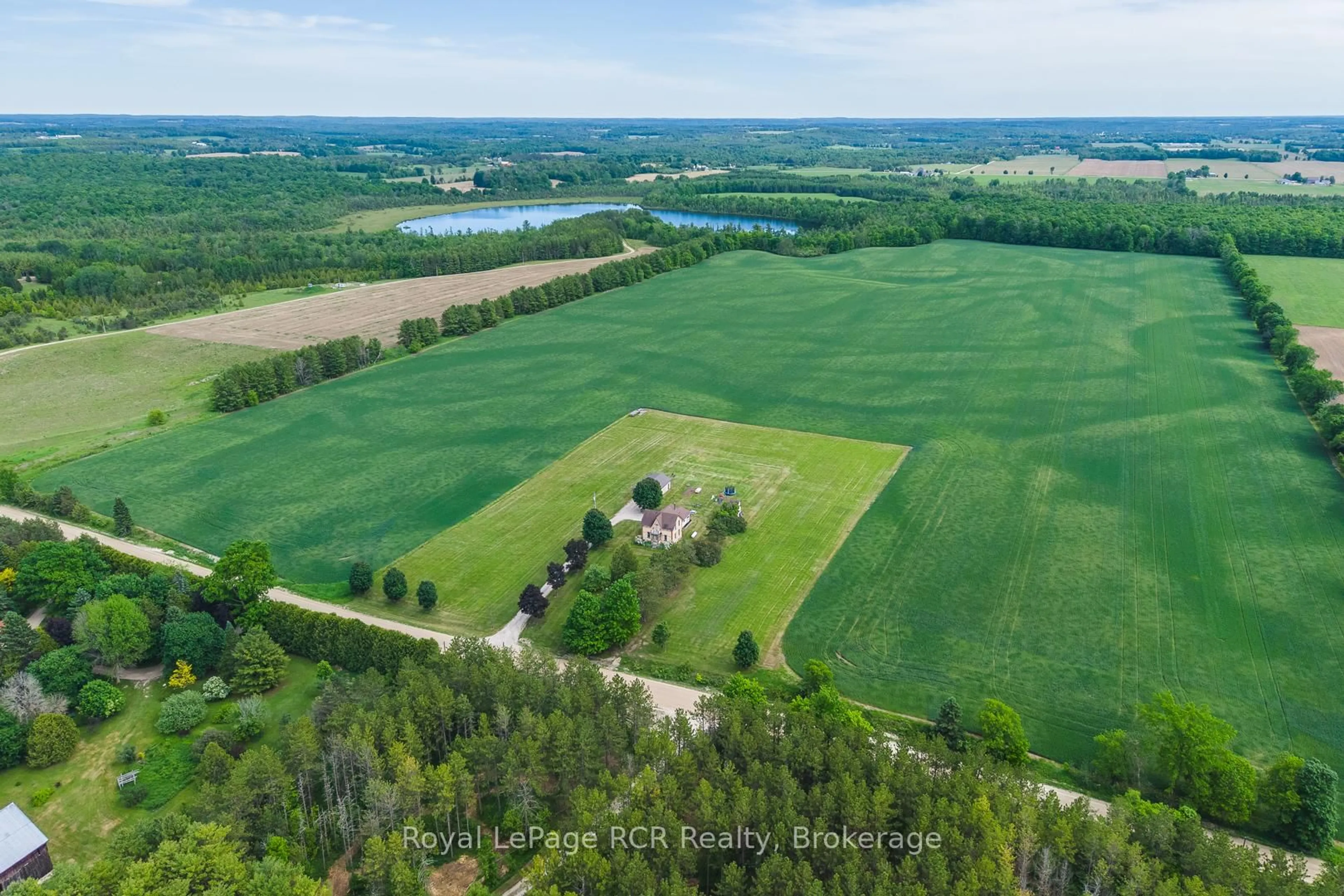 A pic from outside/outdoor area/front of a property/back of a property/a pic from drone, water/lake/river/ocean view for 441812 Concession 8 NDR Rd, West Grey Ontario N0G 1S0