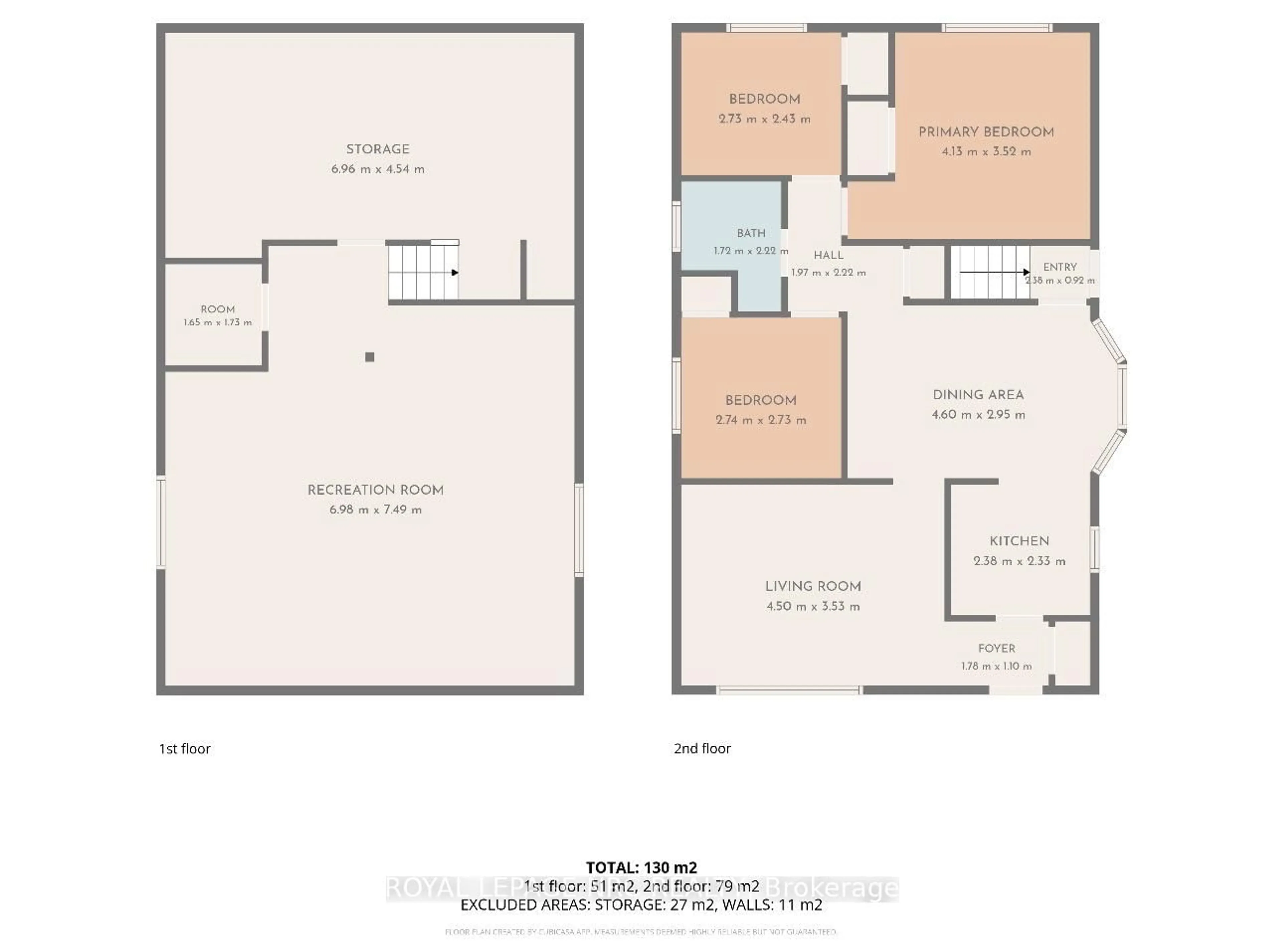 Floor plan for 6128 STROHAN St, Niagara Falls Ontario L2J 3J4
