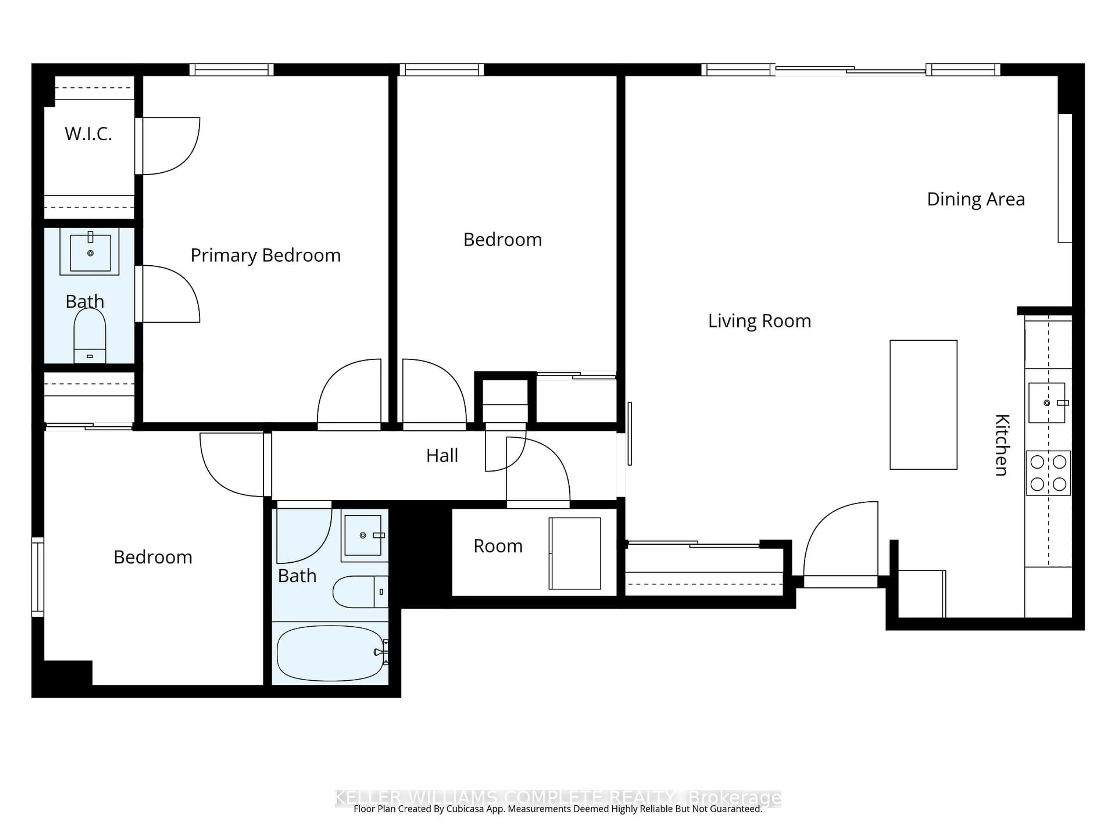 Floor plan for 1964 Main St #1508, Hamilton Ontario L8S 1J5