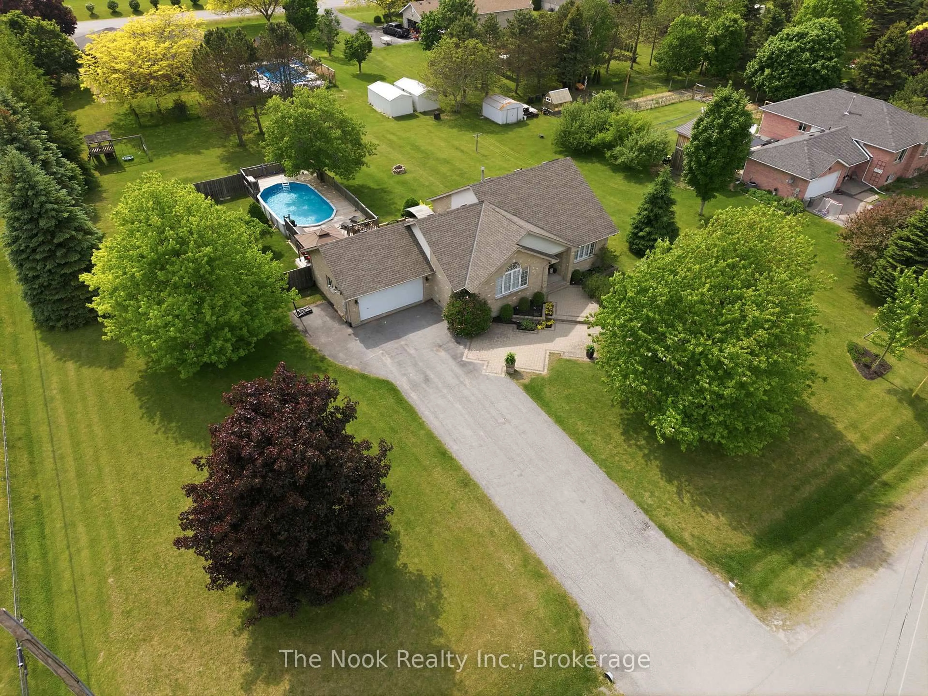 A pic from outside/outdoor area/front of a property/back of a property/a pic from drone, water/lake/river/ocean view for 2 Theresa St, Cobourg Ontario K9A 4J7