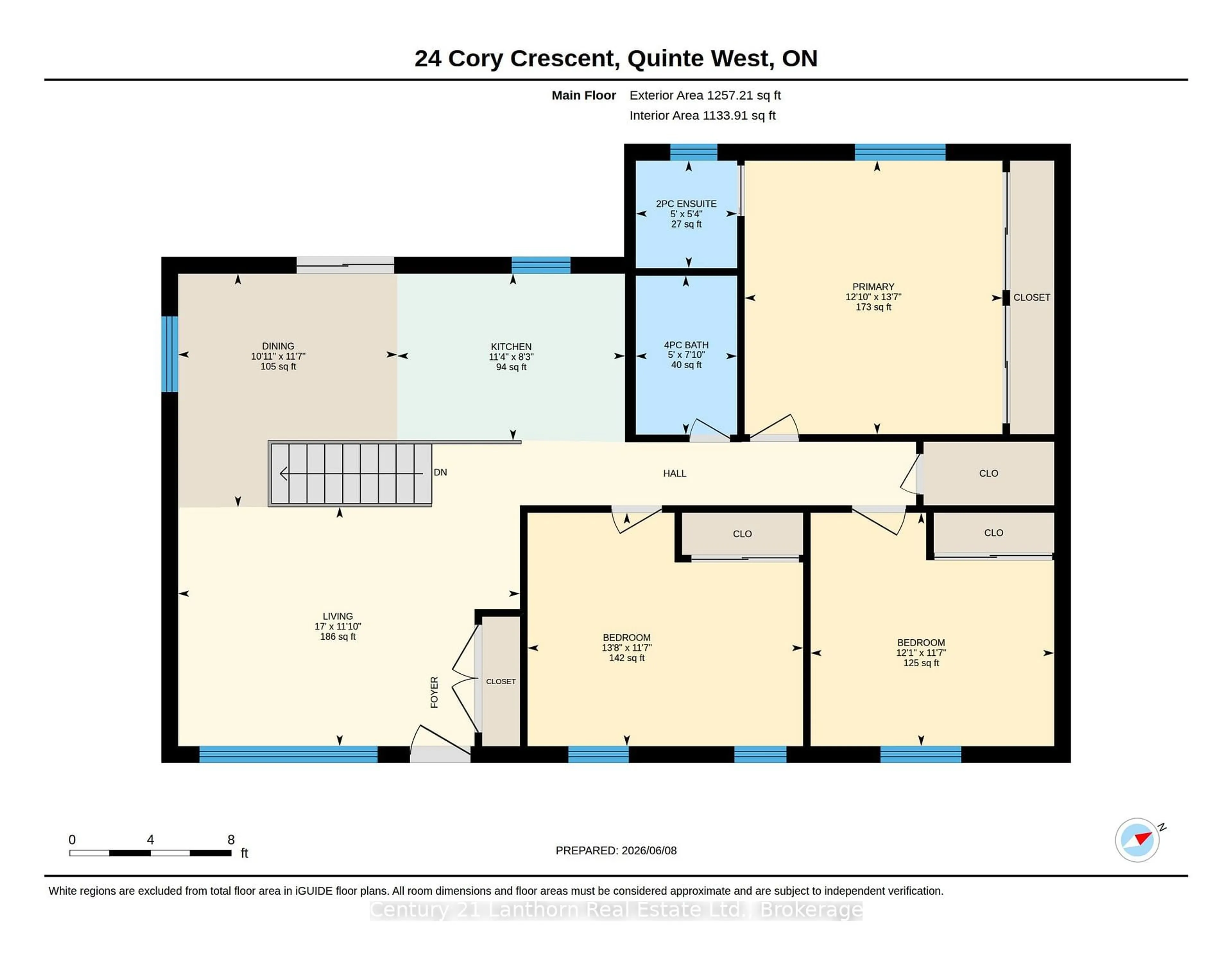 Floor plan for 24 Cory Cres, Quinte West Ontario K8V 5W8