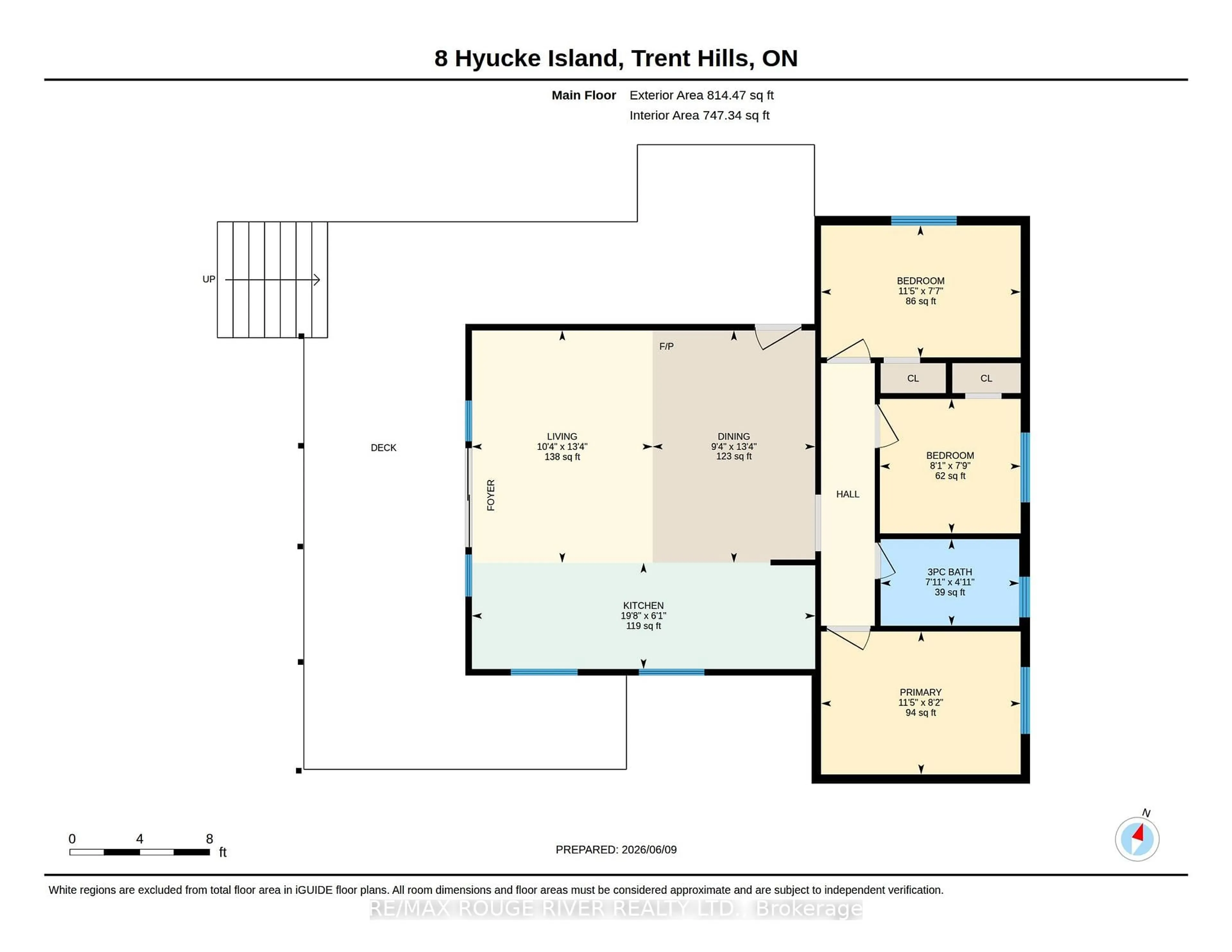 Floor plan for 8 Huycke's Island, Trent Hills Ontario K0L 1Y0