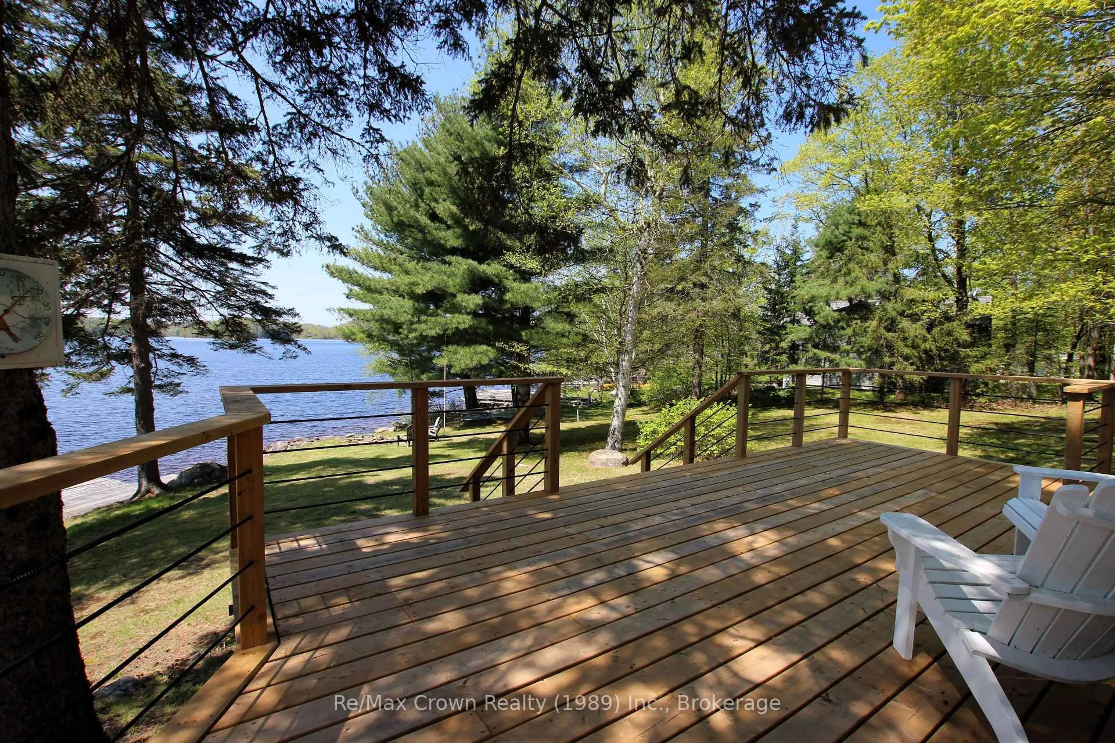 Patio, water/lake/river/ocean view for 131 Lee Lane, Parry Sound Remote Area Ontario P0H 1S0