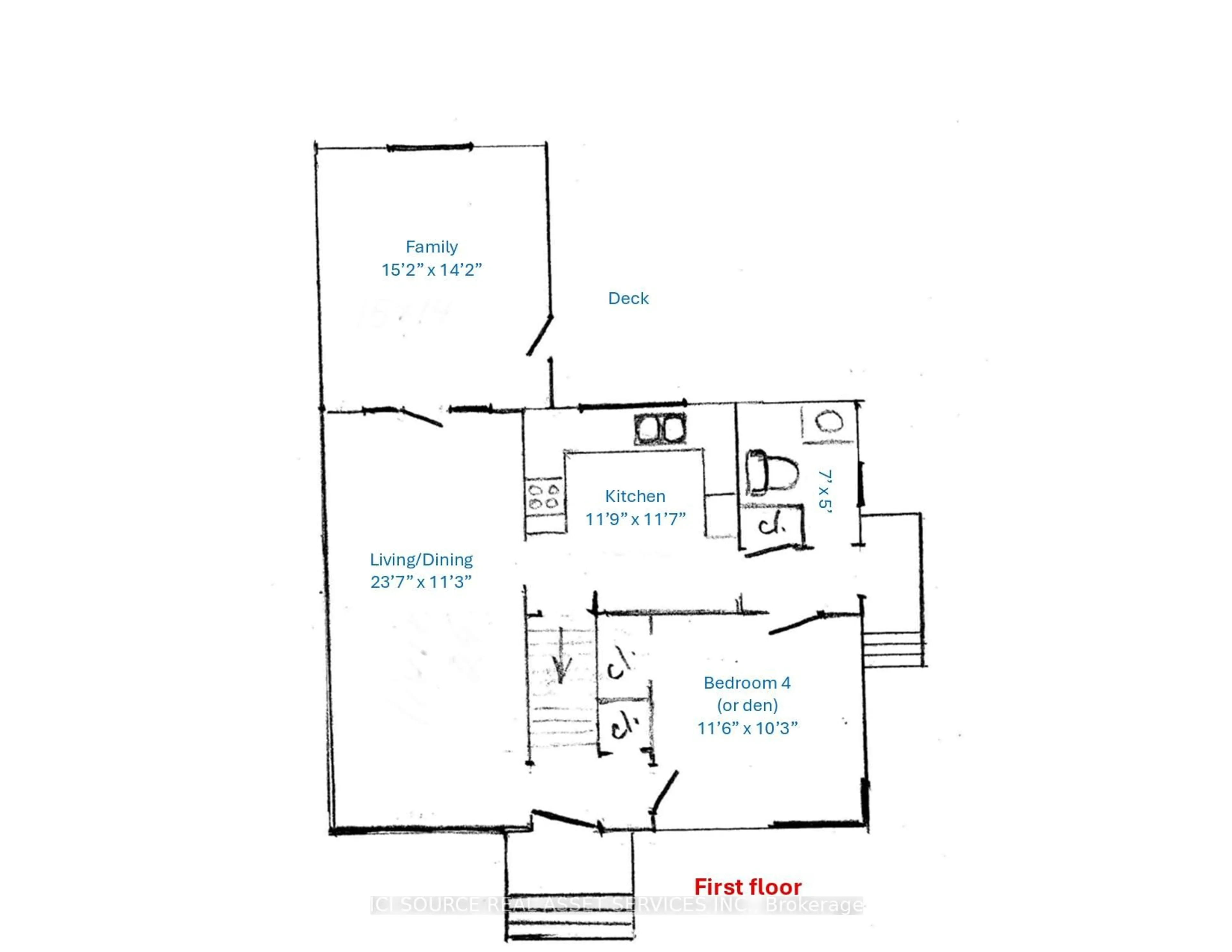 Floor plan for 30 Sunnycrest Dr, Ottawa Ontario K2E 5Y2