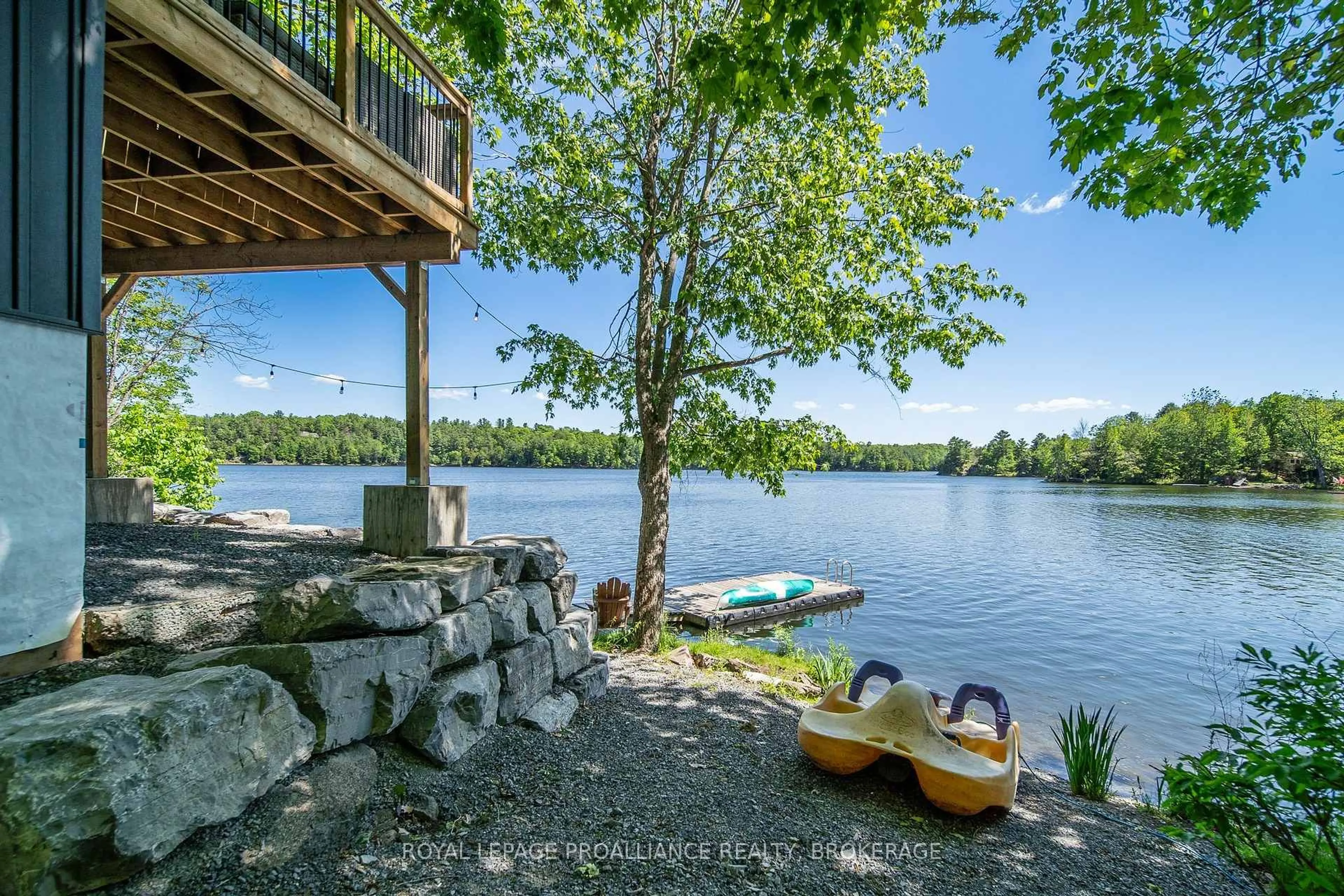 Patio, water/lake/river/ocean view for 402 Troy Lake Rd, Rideau Lakes Ontario K0G 1E0