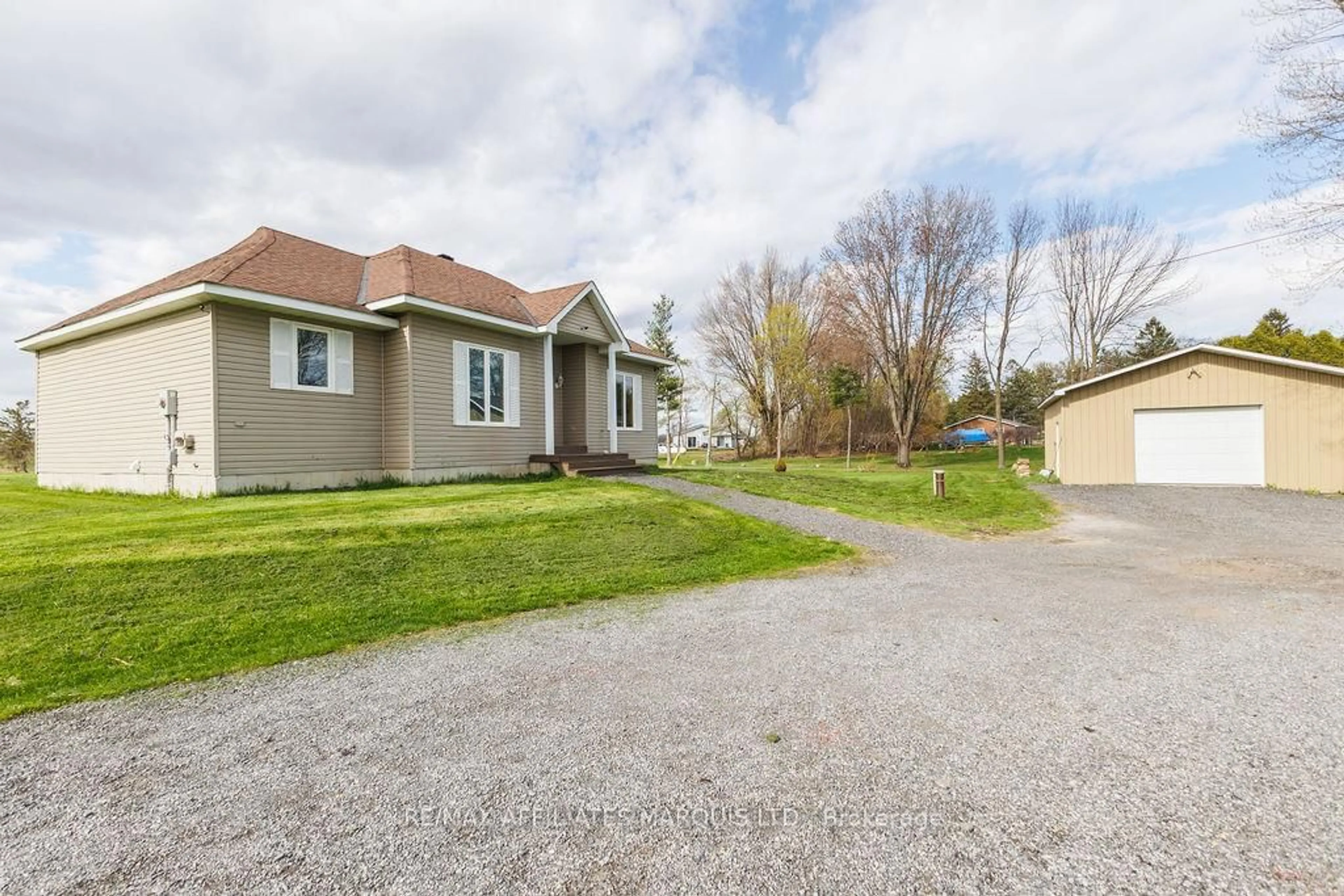 A pic from outside/outdoor area/front of a property/back of a property/a pic from drone, street for 19249 County 2 Rd, South Glengarry Ontario K0C 2E0