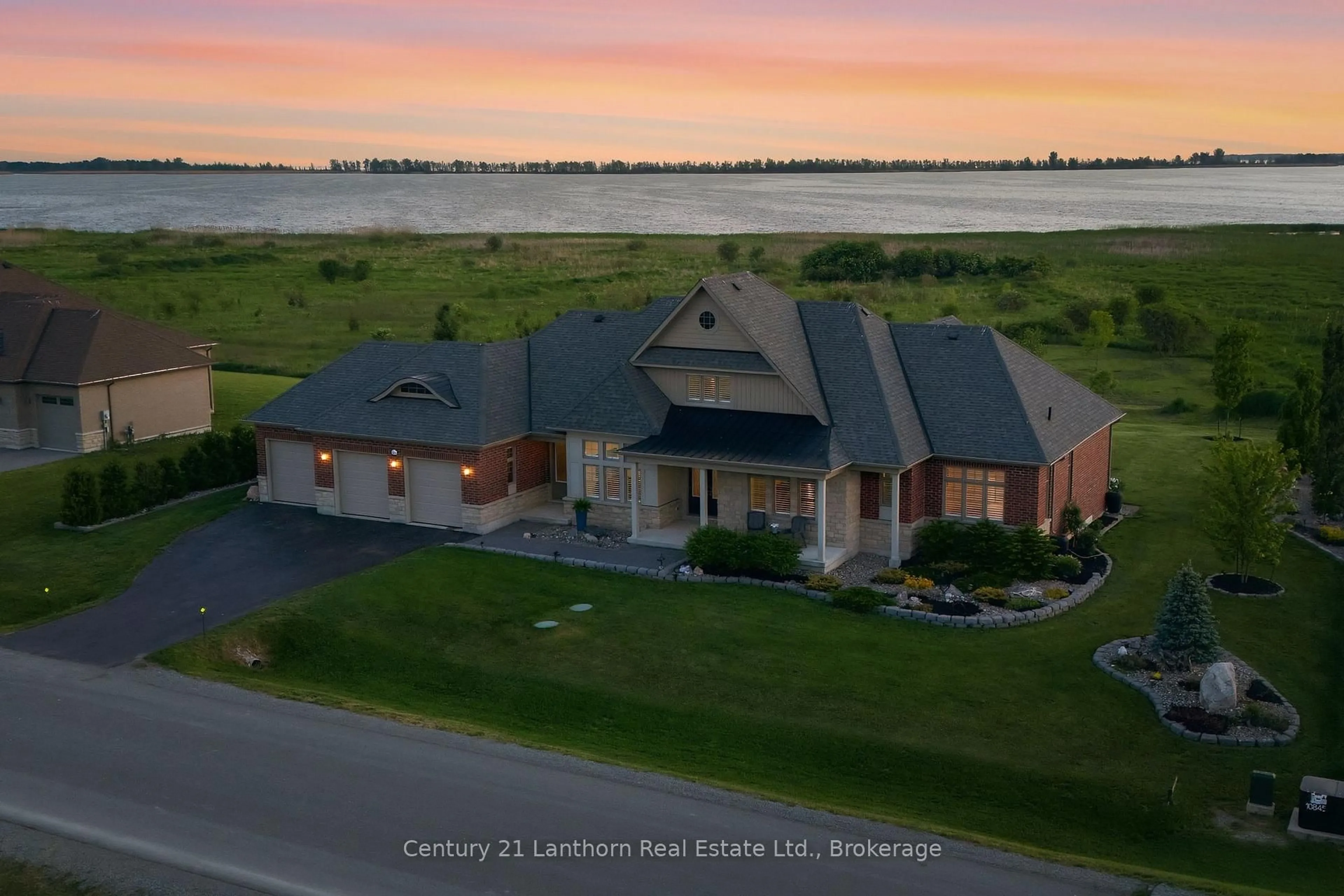 A pic from outside/outdoor area/front of a property/back of a property/a pic from drone, water/lake/river/ocean view for 14 Wellers Way, Quinte West Ontario K0K 1L0