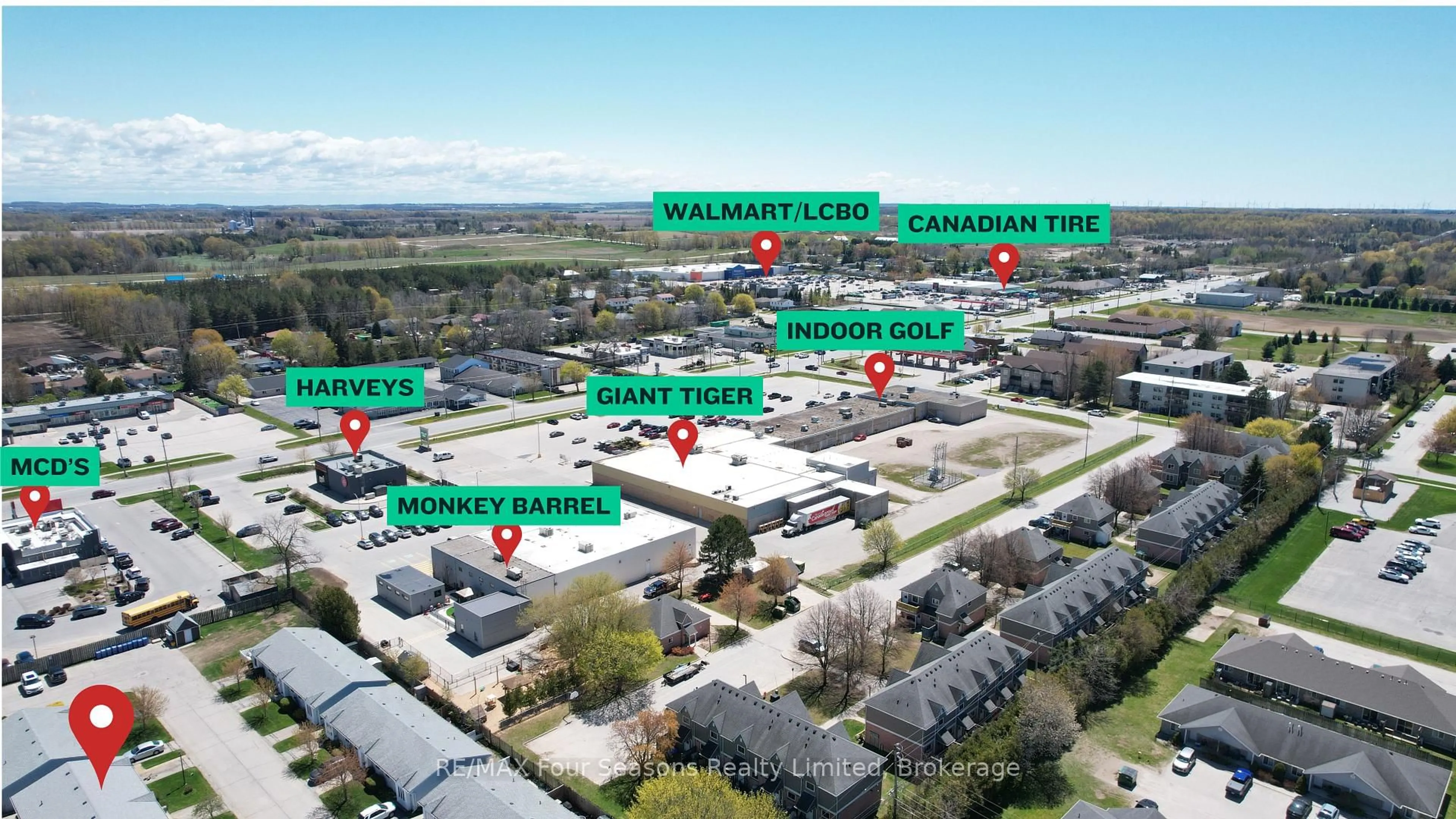 A pic from outside/outdoor area/front of a property/back of a property/a pic from drone, street for 303 Waterloo St #50, Saugeen Shores Ontario N0H 2C1