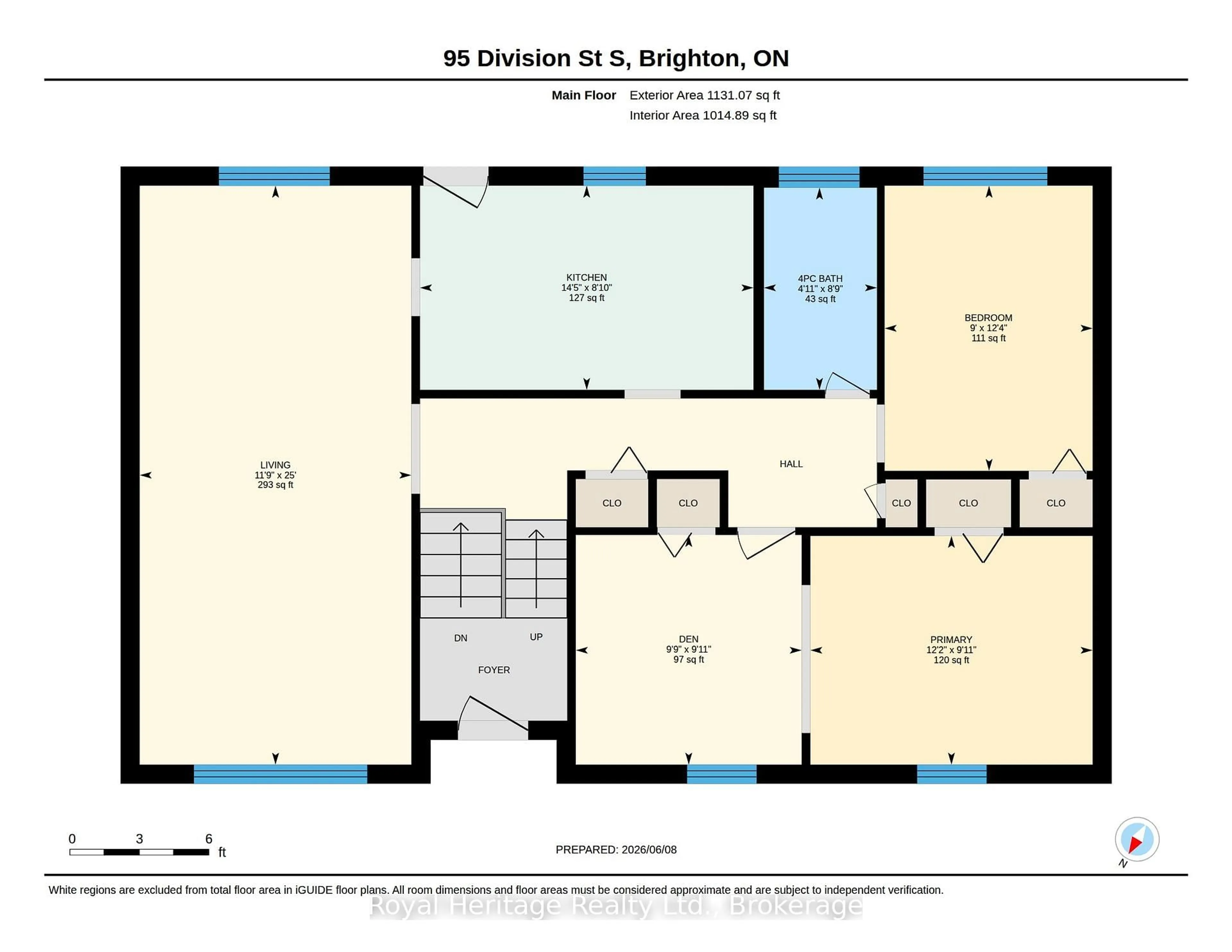 Floor plan for 95 Division St, Brighton Ontario K0K 1H0