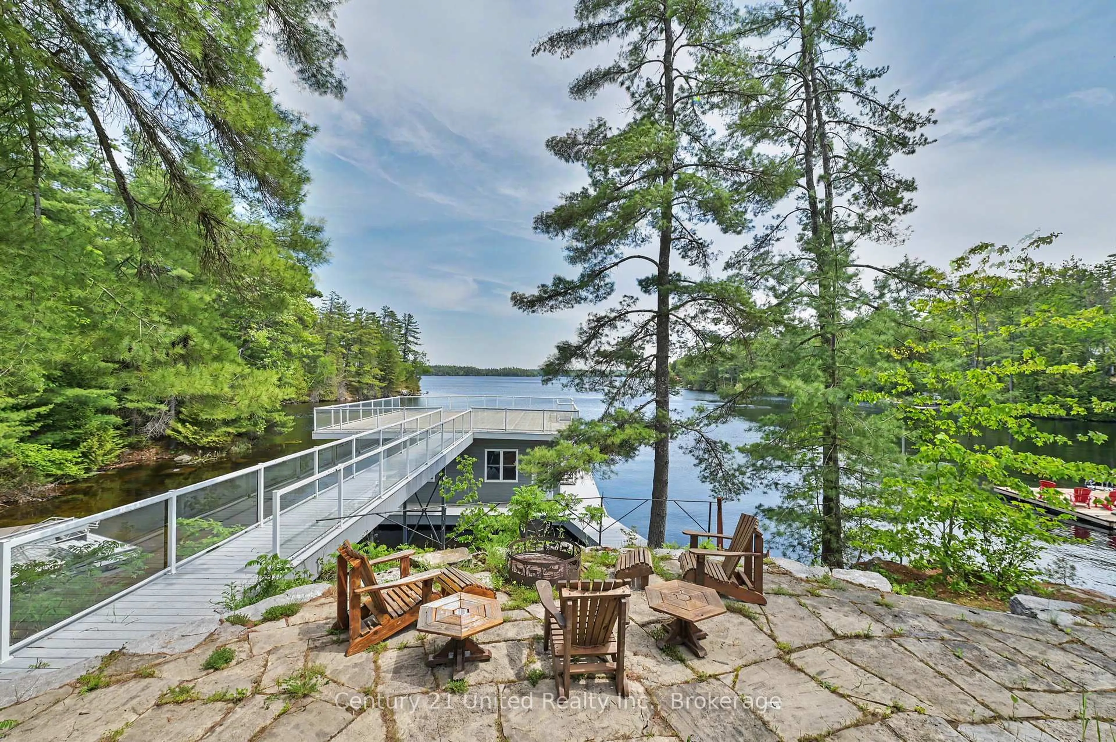 Patio, water/lake/river/ocean view for 32 Fire Route 172, Trent Lakes Ontario K0L 1J0