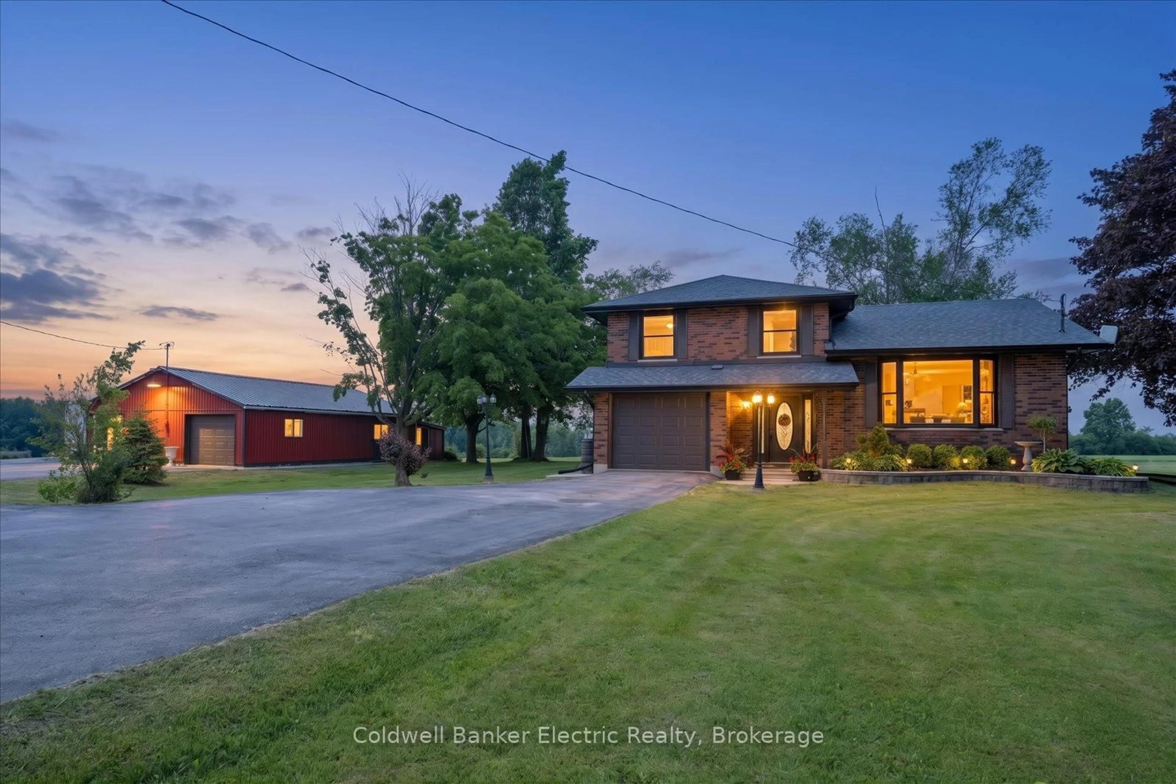 A pic from outside/outdoor area/front of a property/back of a property/a pic from drone, street for 469 Yankee Line, Kawartha Lakes Ontario K0L 2W0