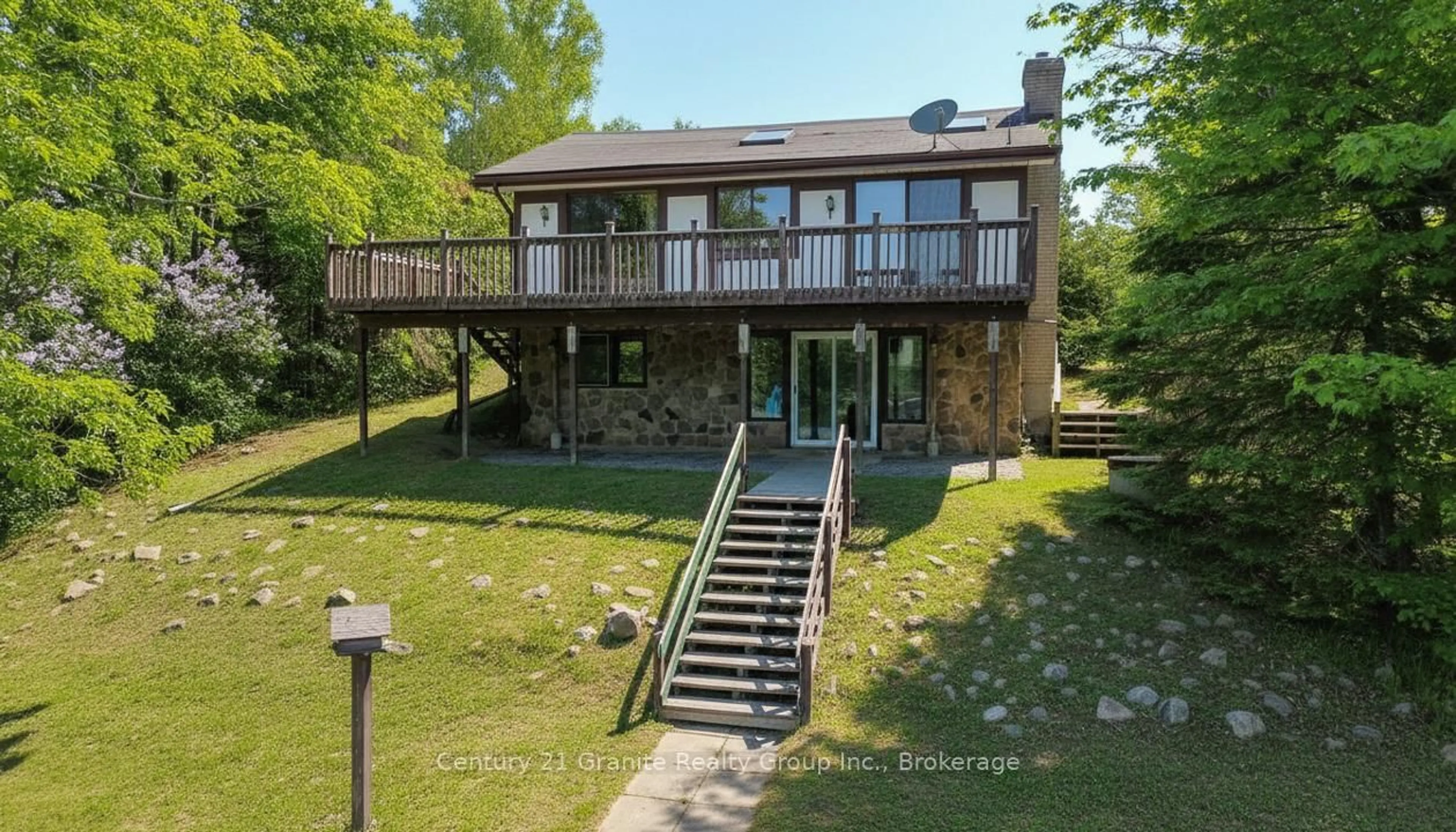 A pic from outside/outdoor area/front of a property/back of a property/a pic from drone, water/lake/river/ocean view for 51 Siddon Lake Pl, Bancroft Ontario K0L 1C0