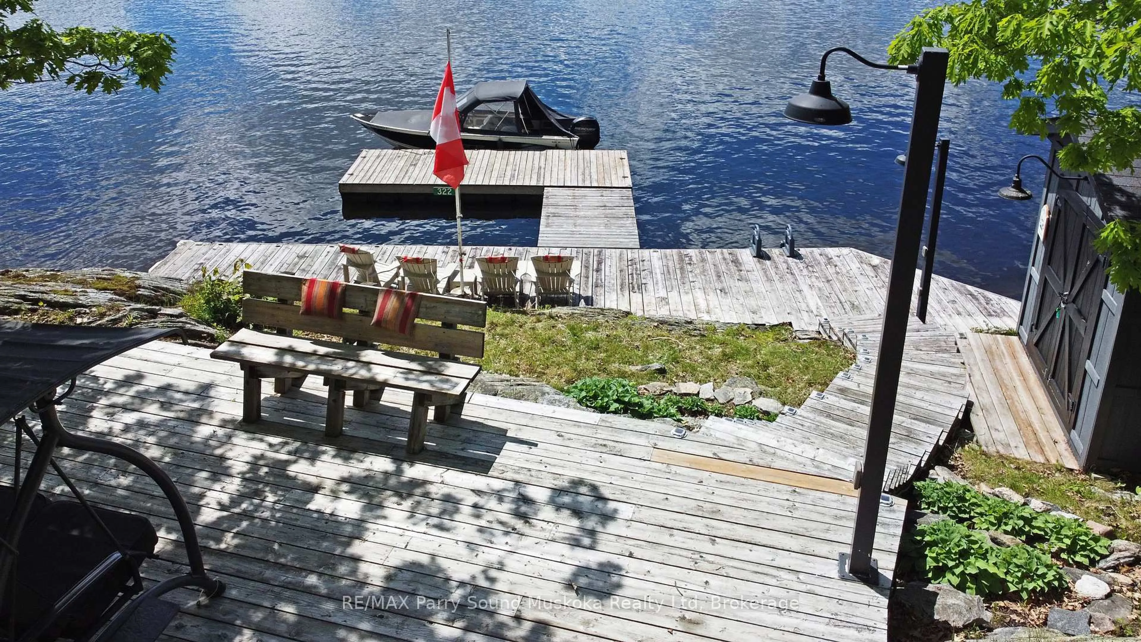 Patio, water/lake/river/ocean view for 322 Healey Lake Way, The Archipelago Ontario P0C 1H0