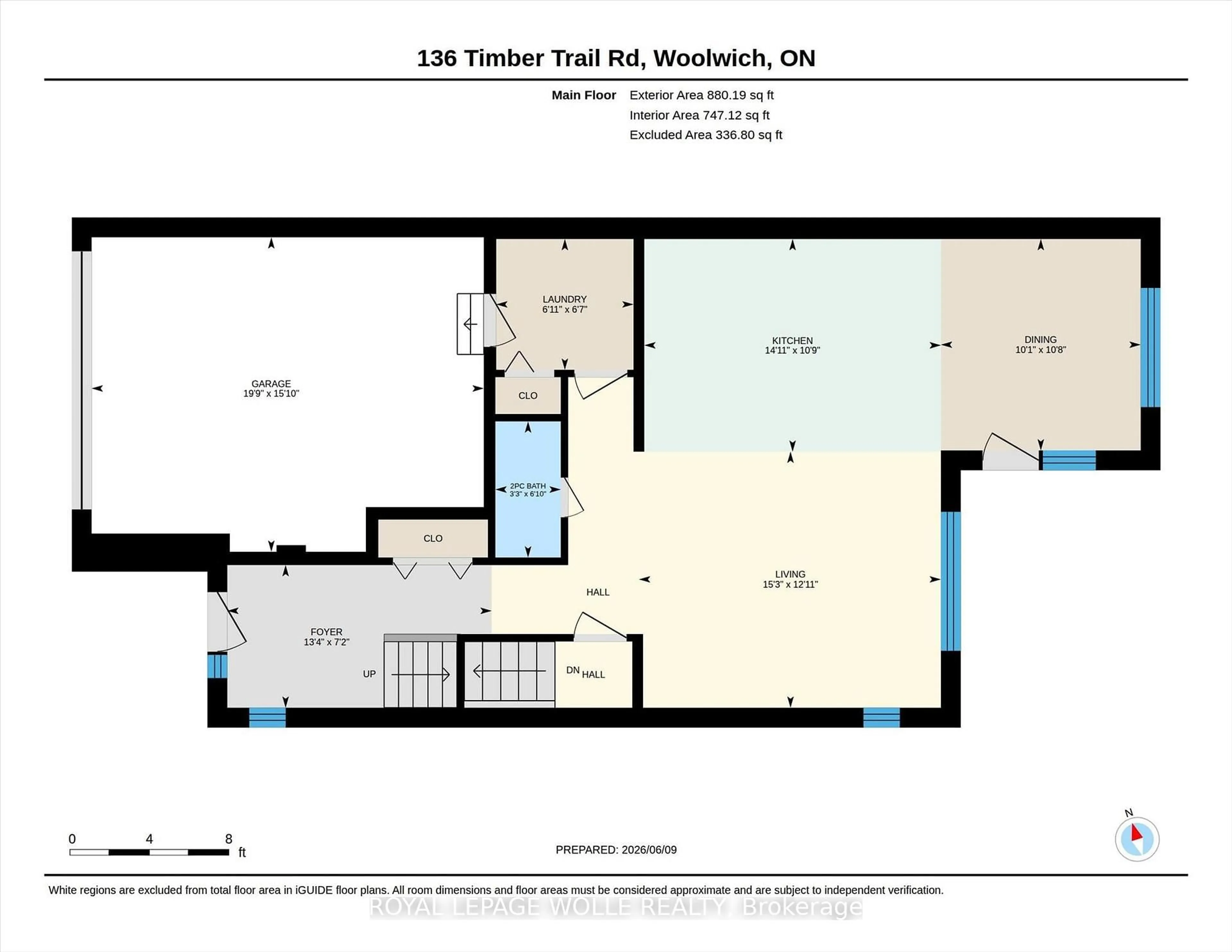 Floor plan for 136 Timber Trail Rd, Woolwich Ontario N3B 0C8