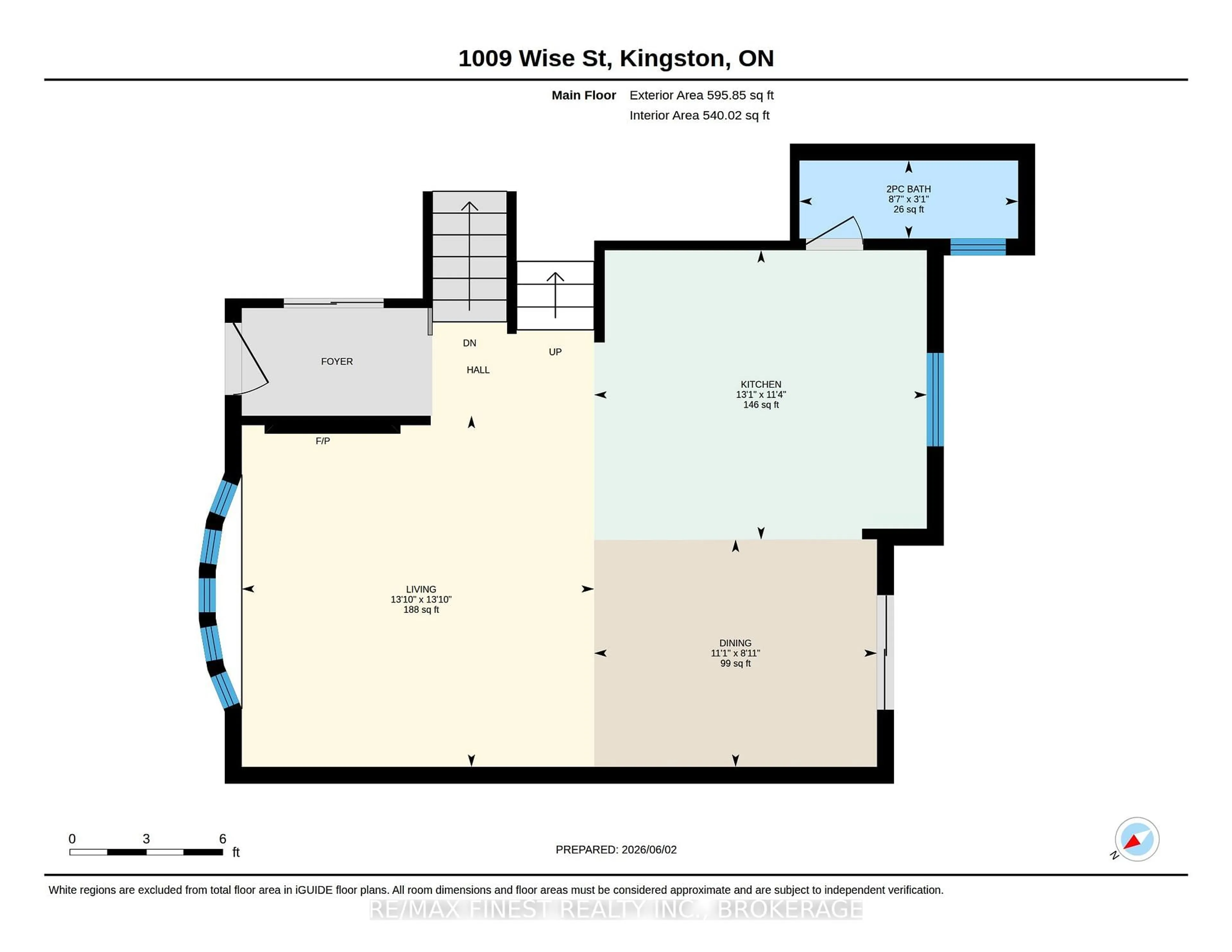 Floor plan for 1009 Wise St, Kingston Ontario K7P 2V9